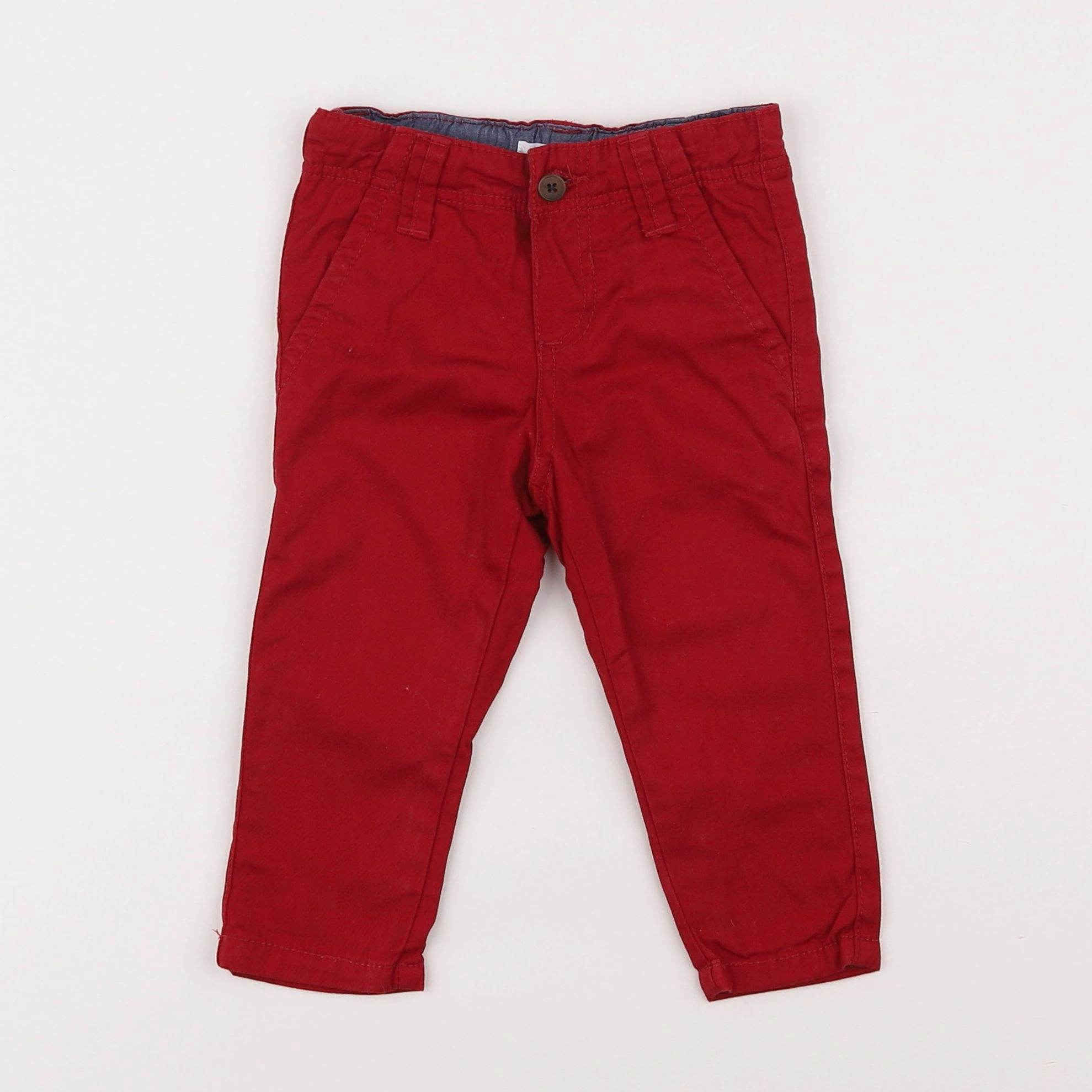 Boutchou - pantalon rouge - 9 mois