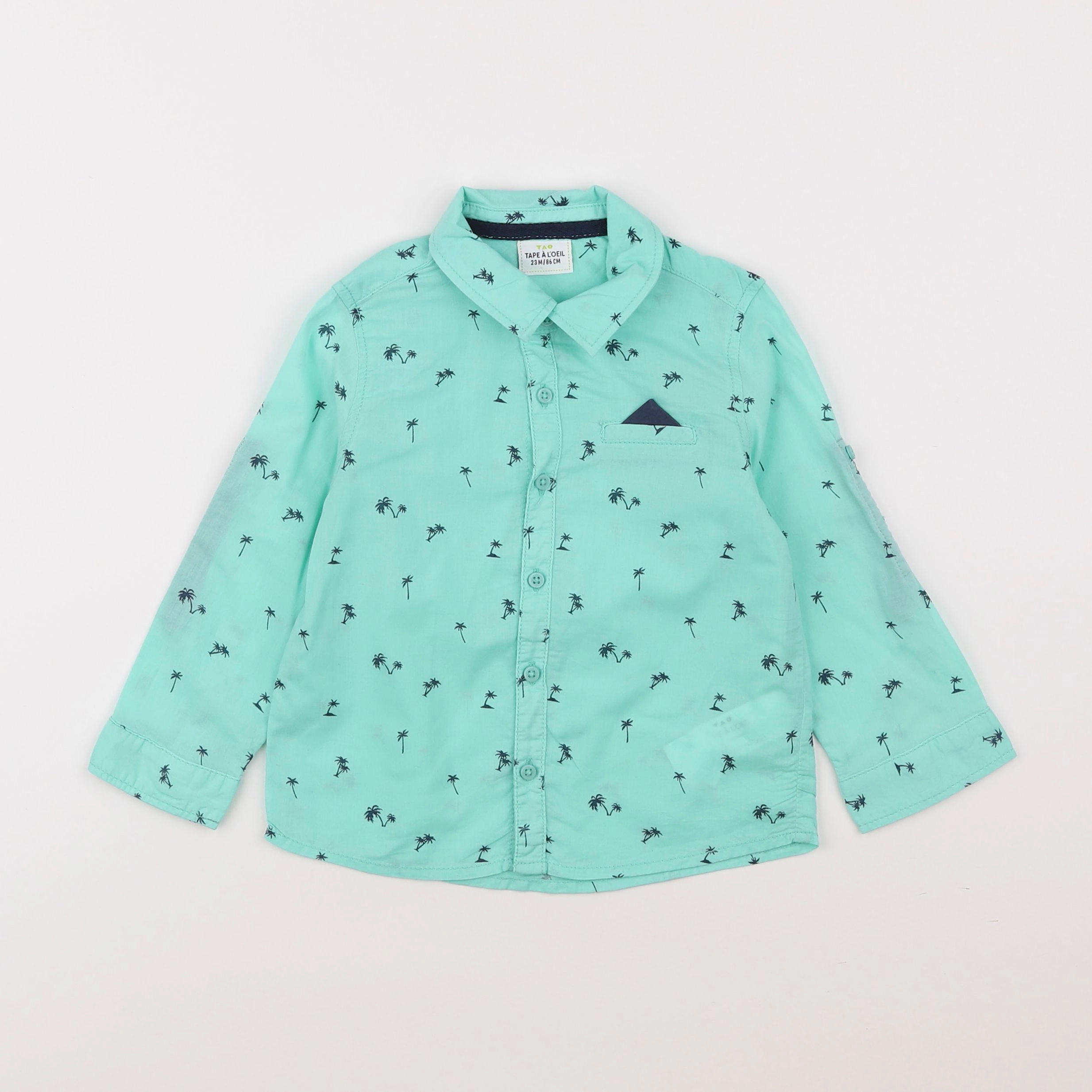 Tape à l'oeil - chemise vert - 2 ans