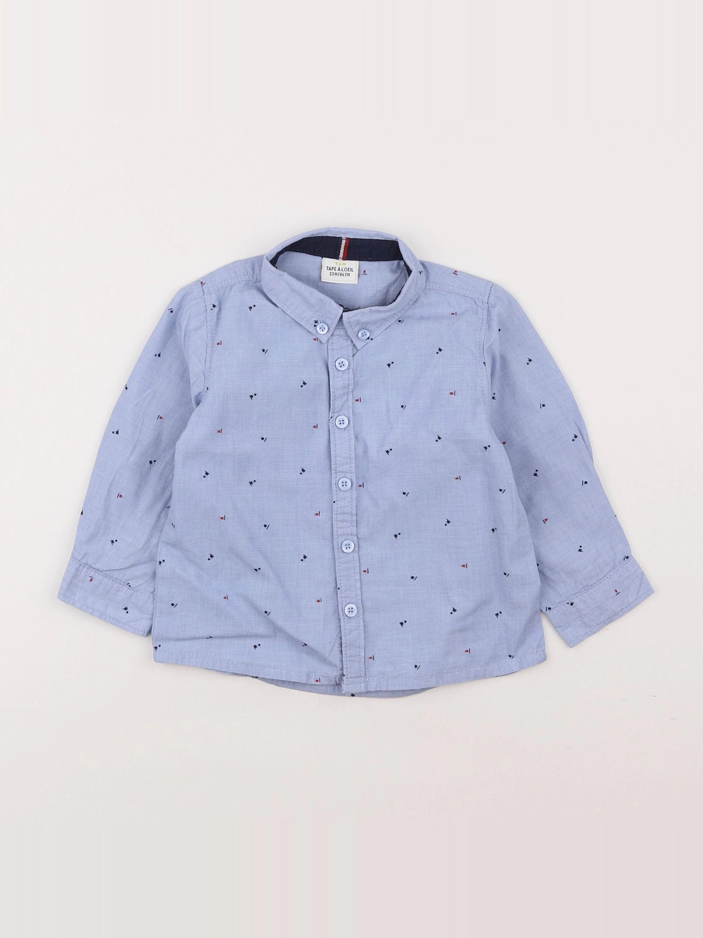 Tape à l'oeil - chemise bleu - 2 ans