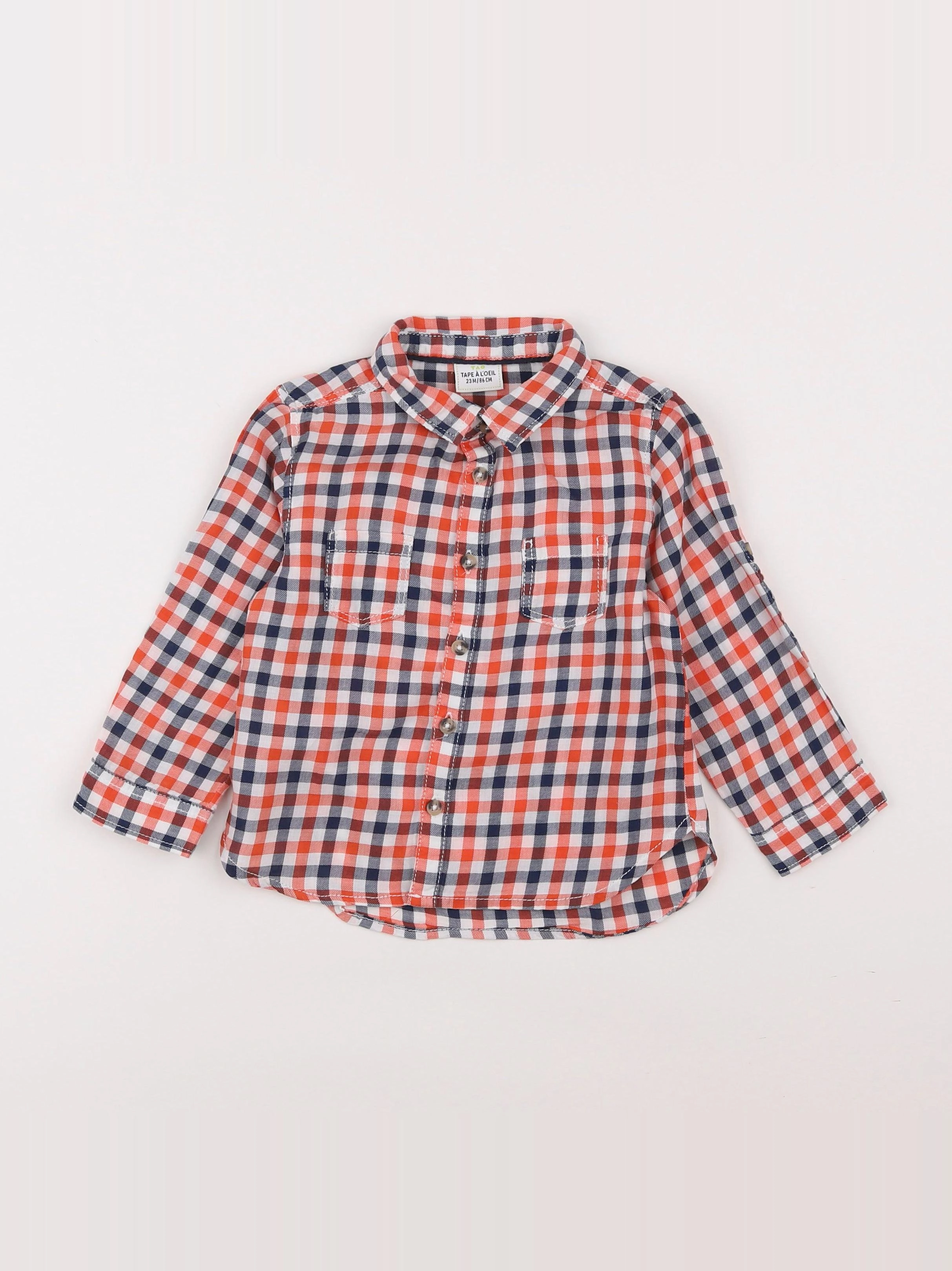 Tape à l'oeil - chemise rouge - 2 ans