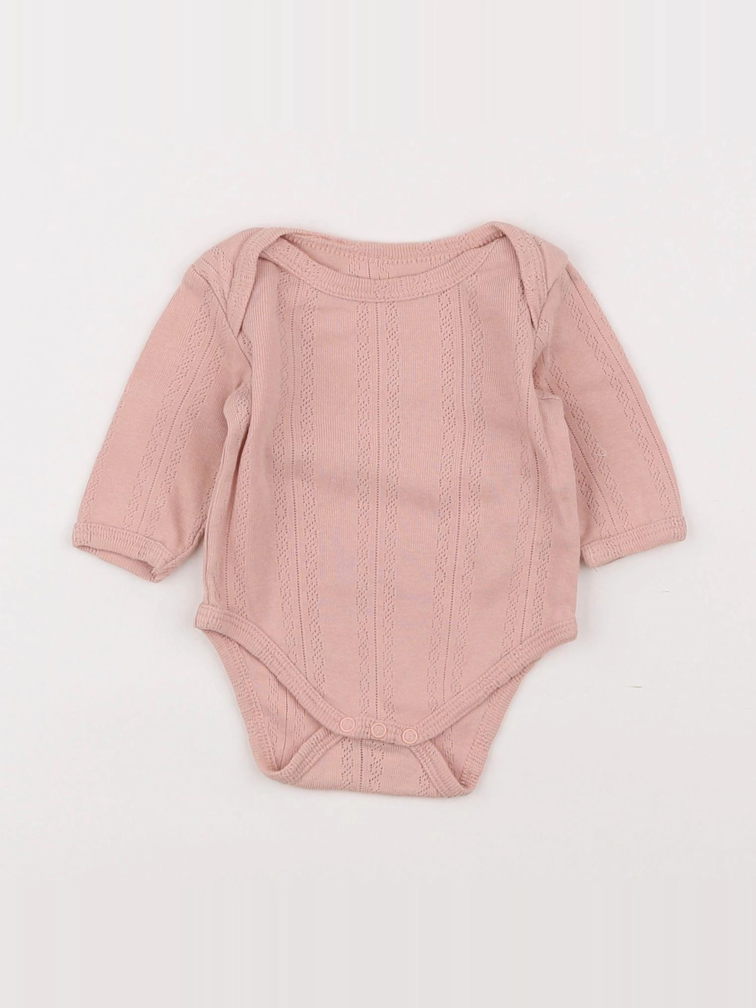 Vertbaudet - body rose - 1 mois