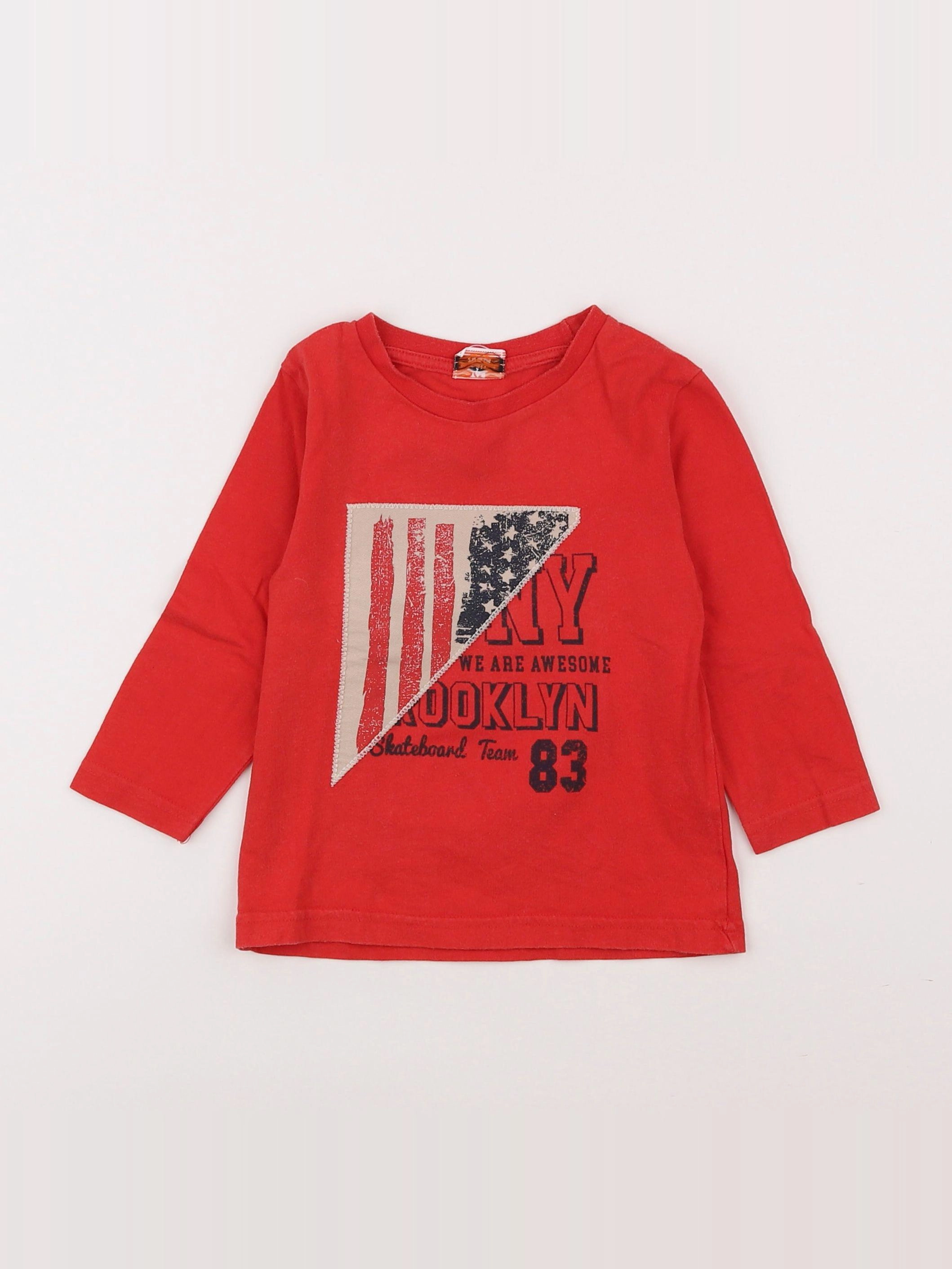 Tape à l'oeil - tee-shirt rouge - 2 ans