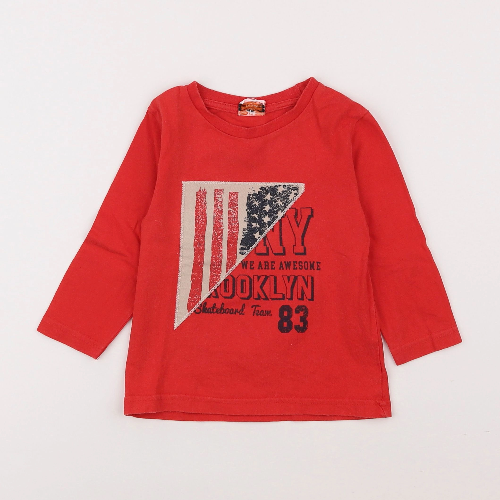 Tape à l'oeil - tee-shirt rouge - 2 ans