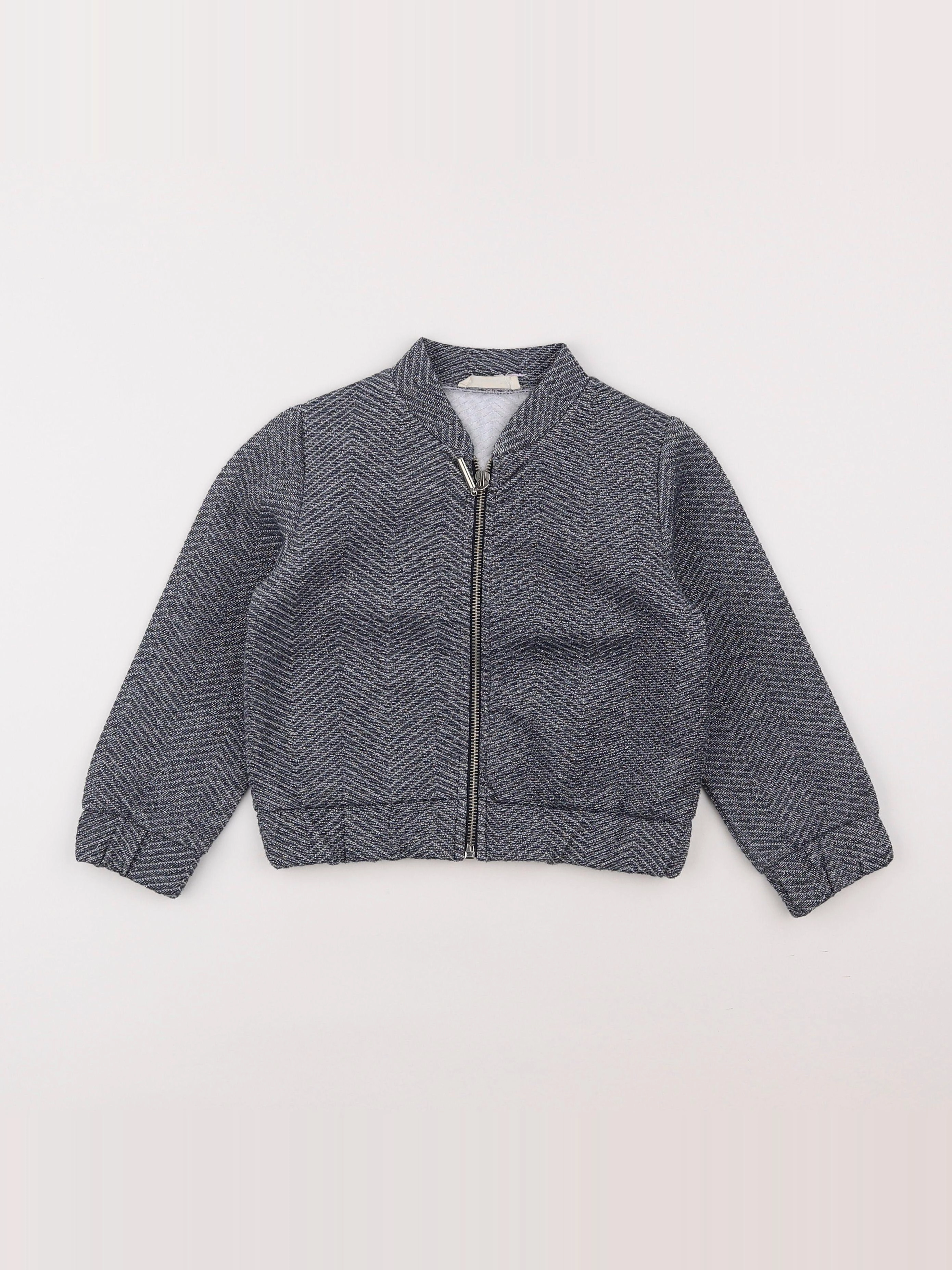 Little Cigogne - veste bleu - 4 ans
