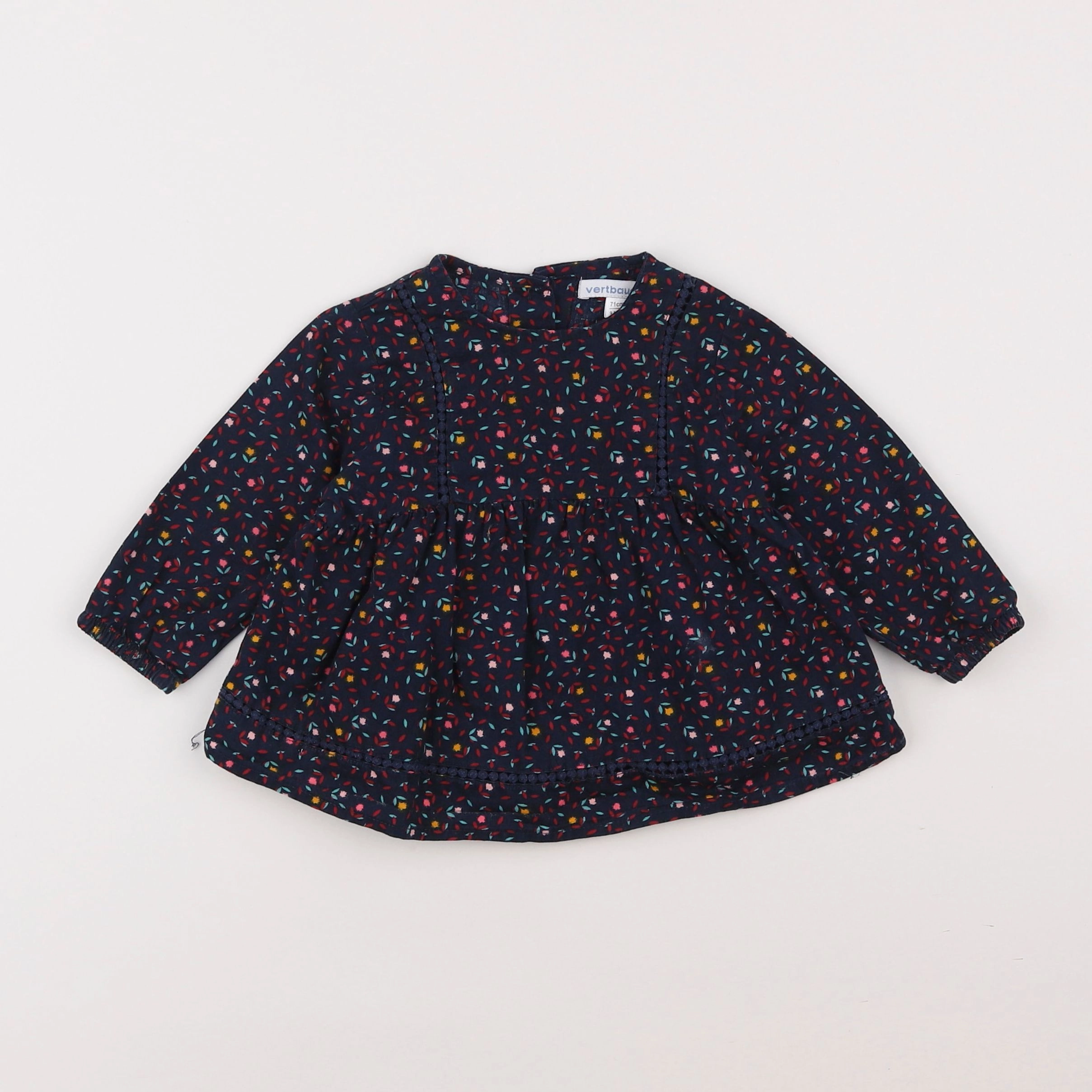 Vertbaudet - blouse multicolore - 9 mois