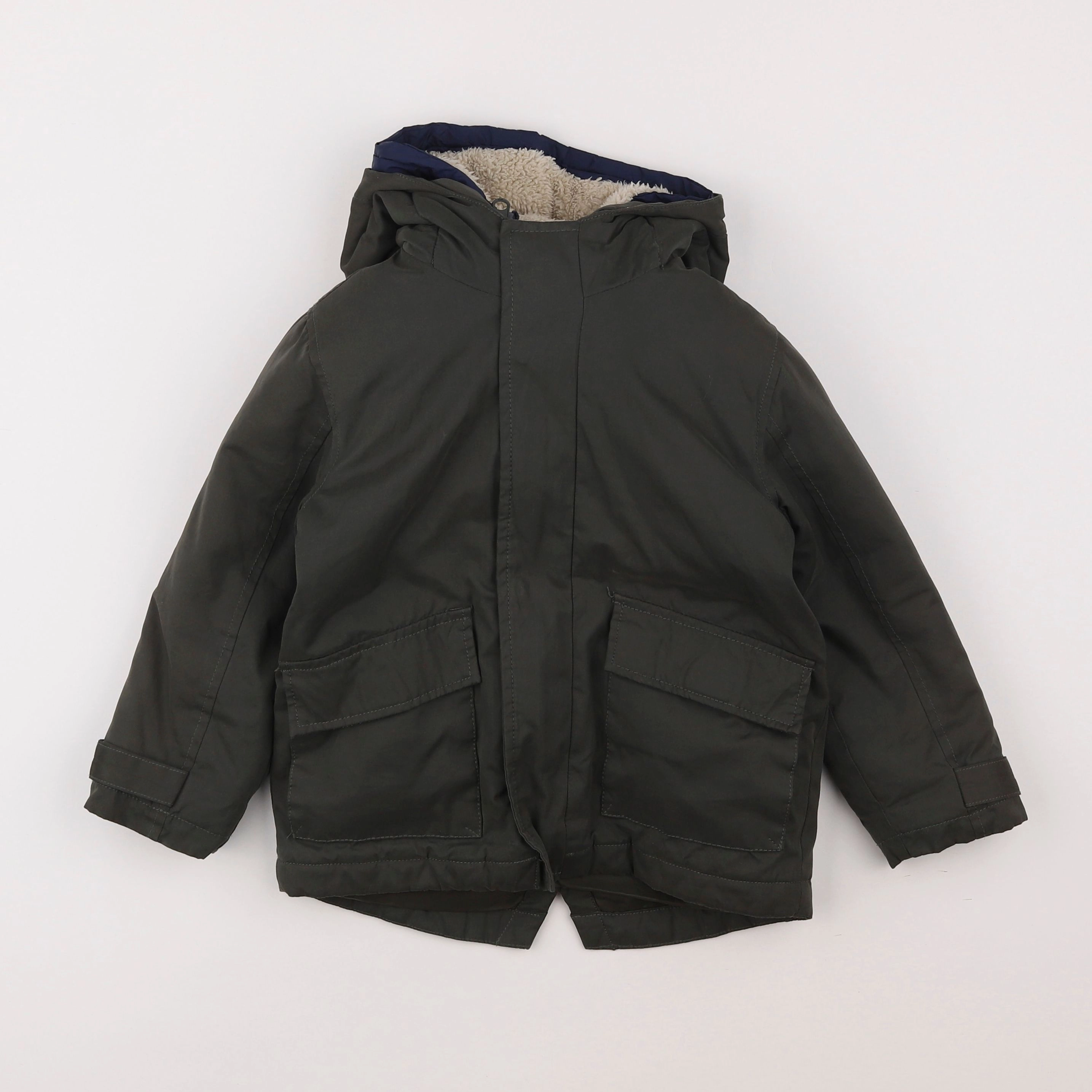 Vertbaudet - imperméable doublure amovible vert - 4 ans