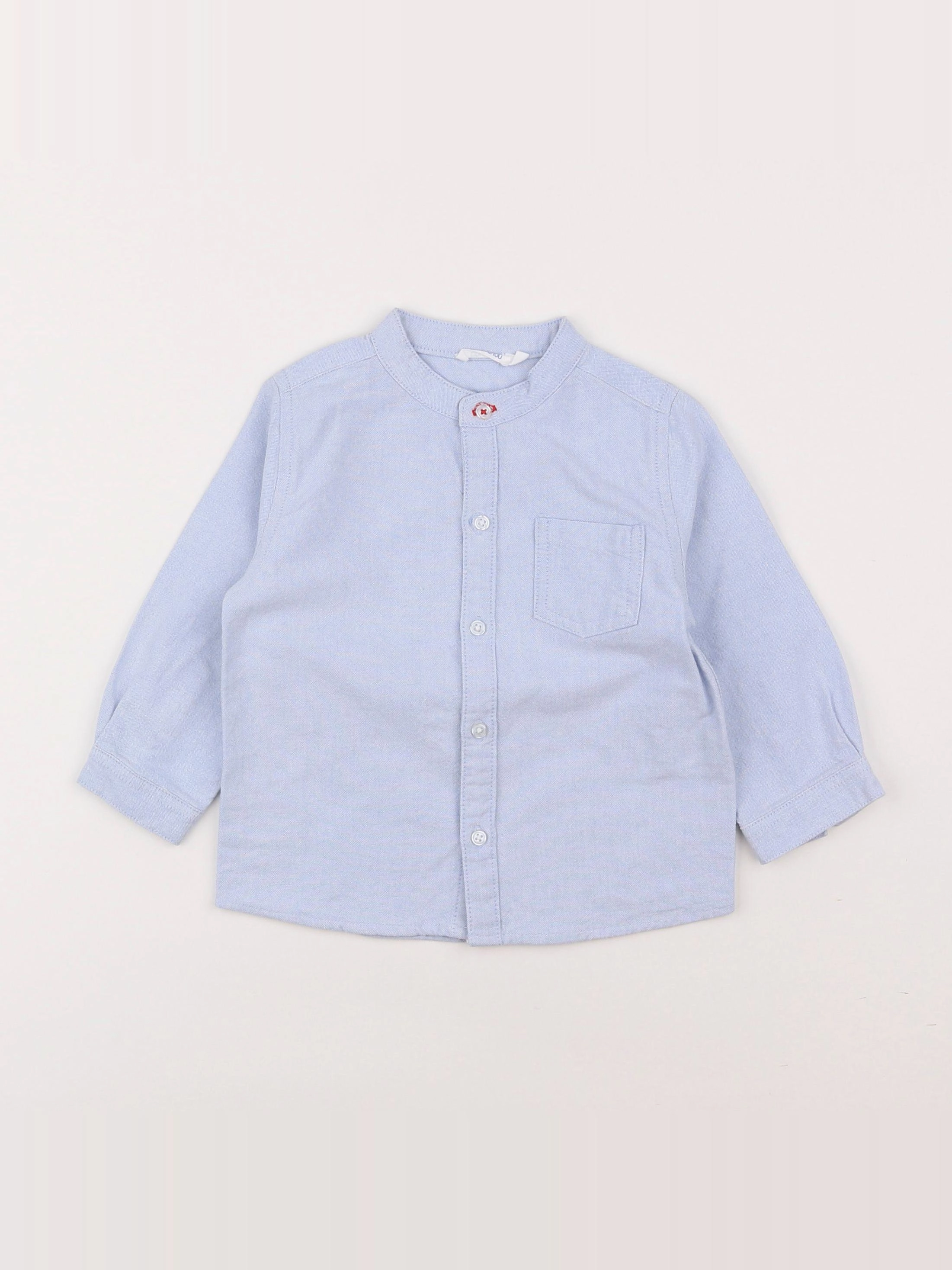 Boutchou - chemise bleu - 18 mois