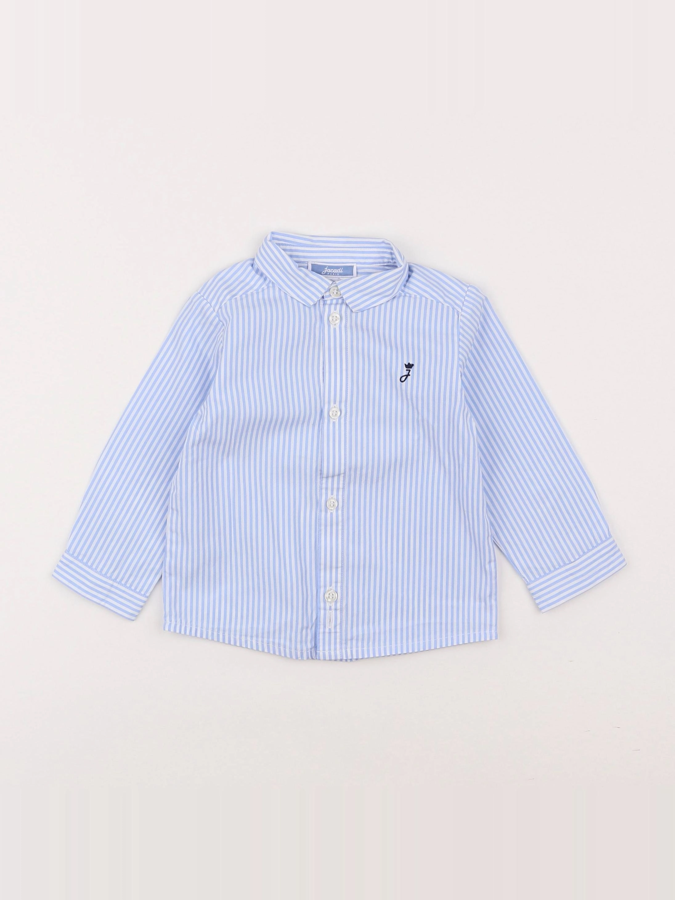 Jacadi - chemise bleu - 12 mois