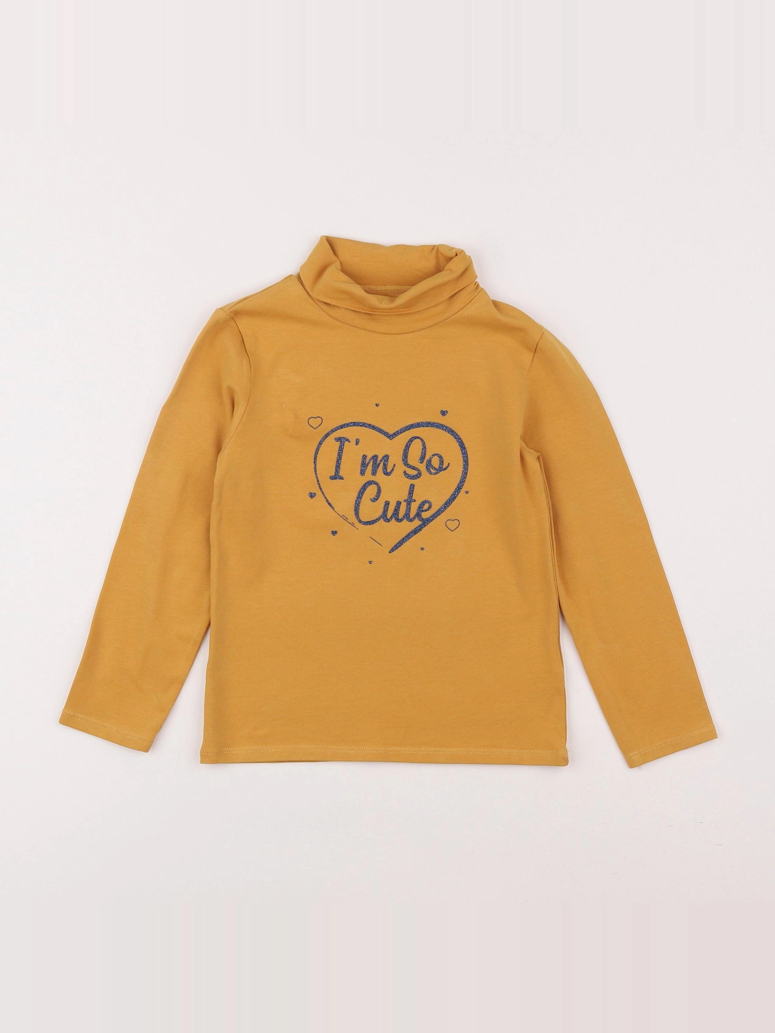 Vertbaudet - sous-pull jaune - 5 ans