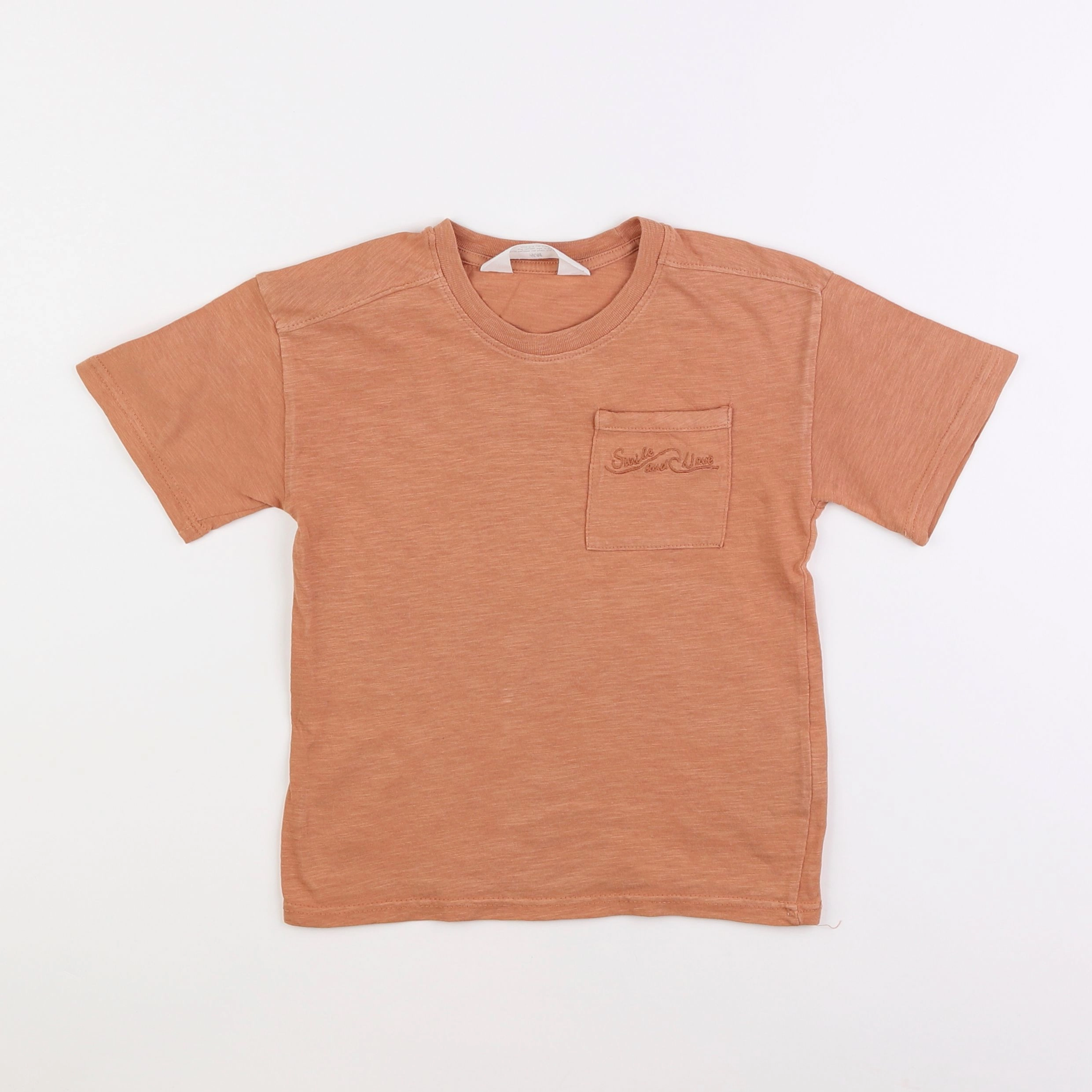 H&M - tee-shirt marron - 3/4 ans