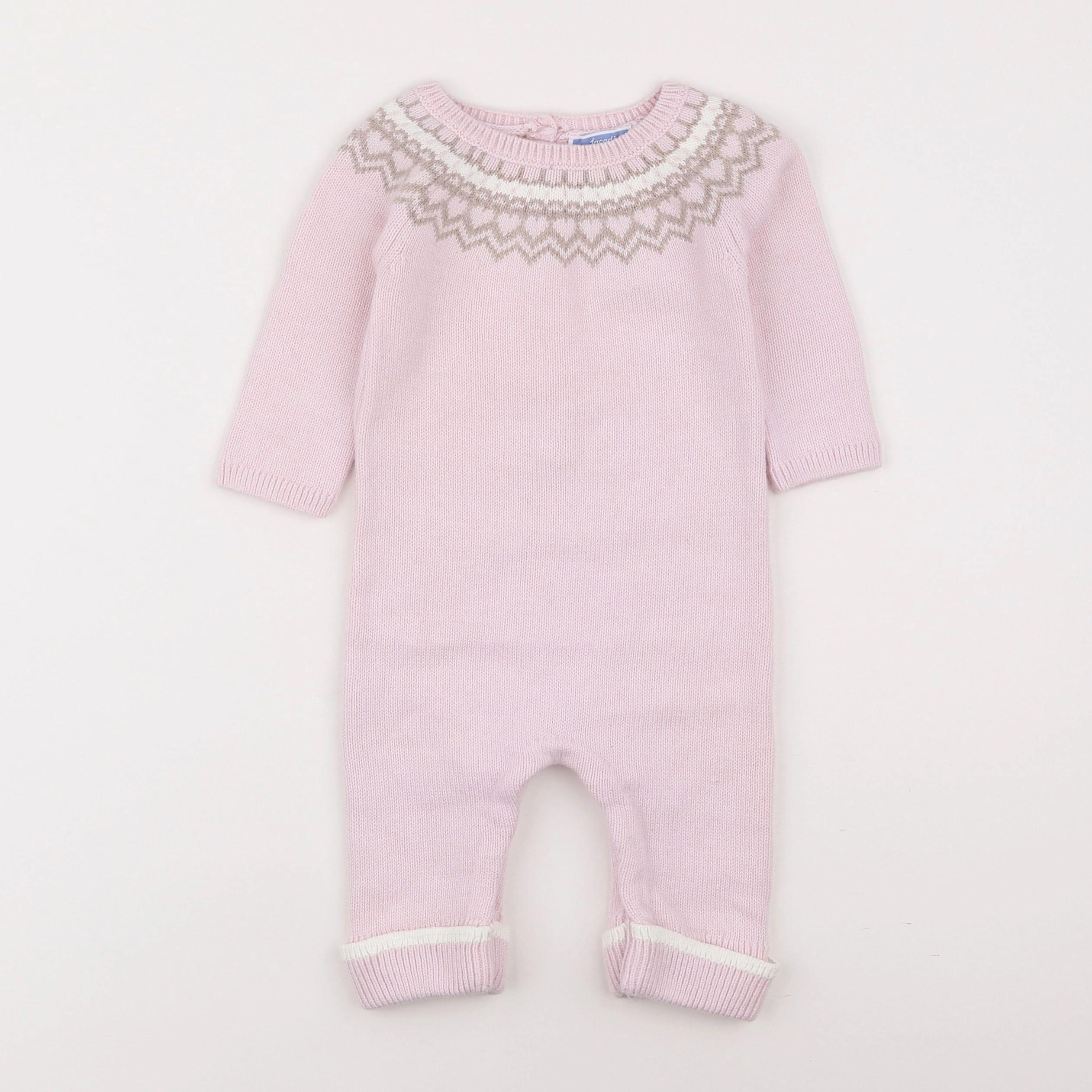 Jacadi - combinaison rose - 6 mois