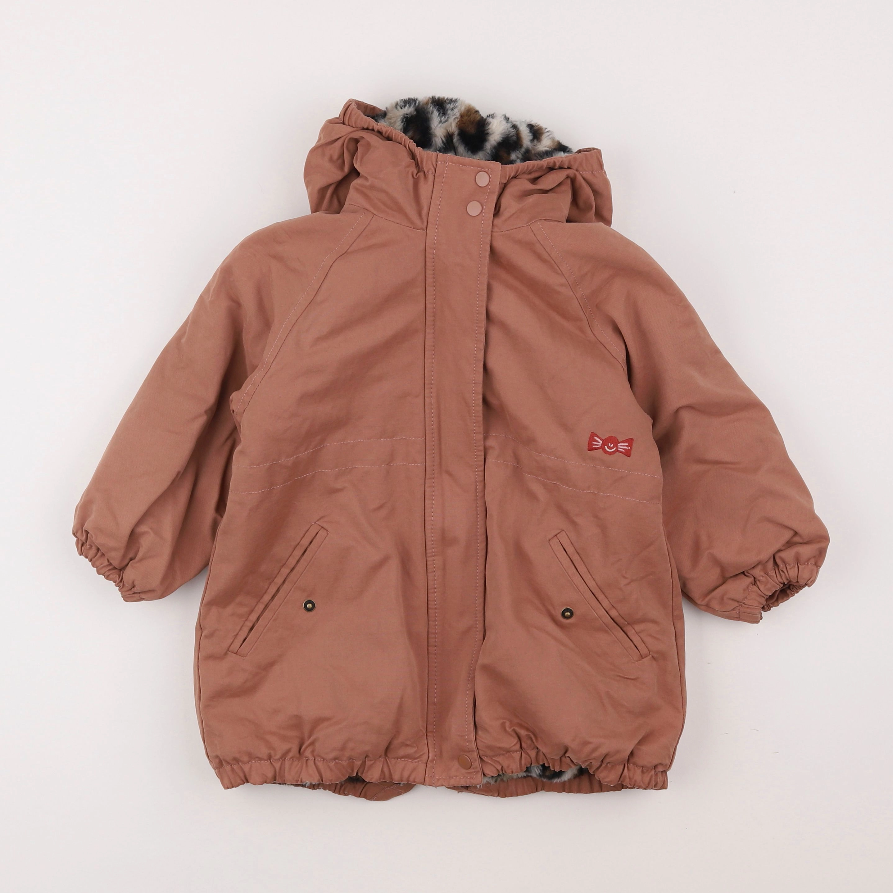 Vertbaudet - parka rose - 4 ans