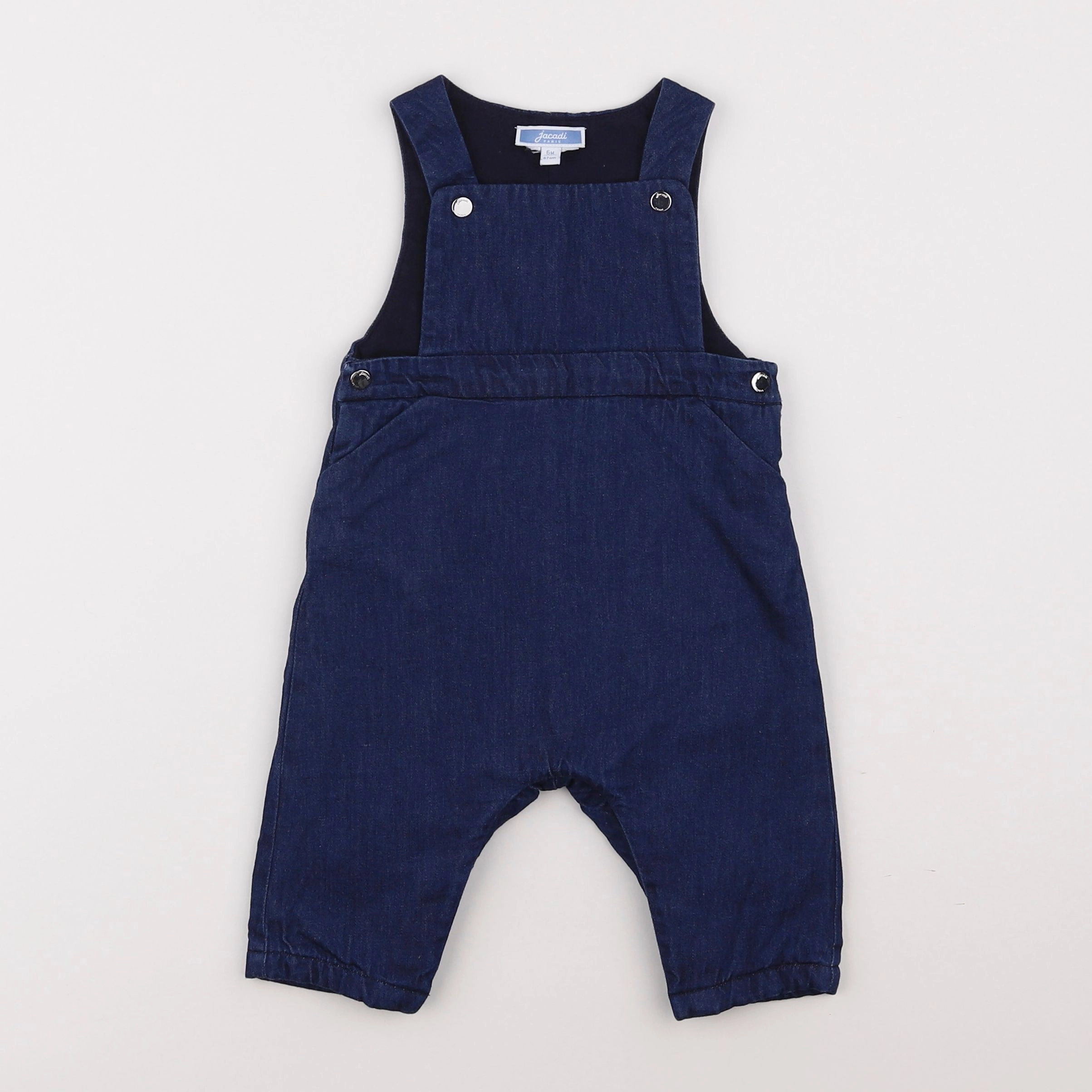 Jacadi - salopette doublé bleu - 6 mois