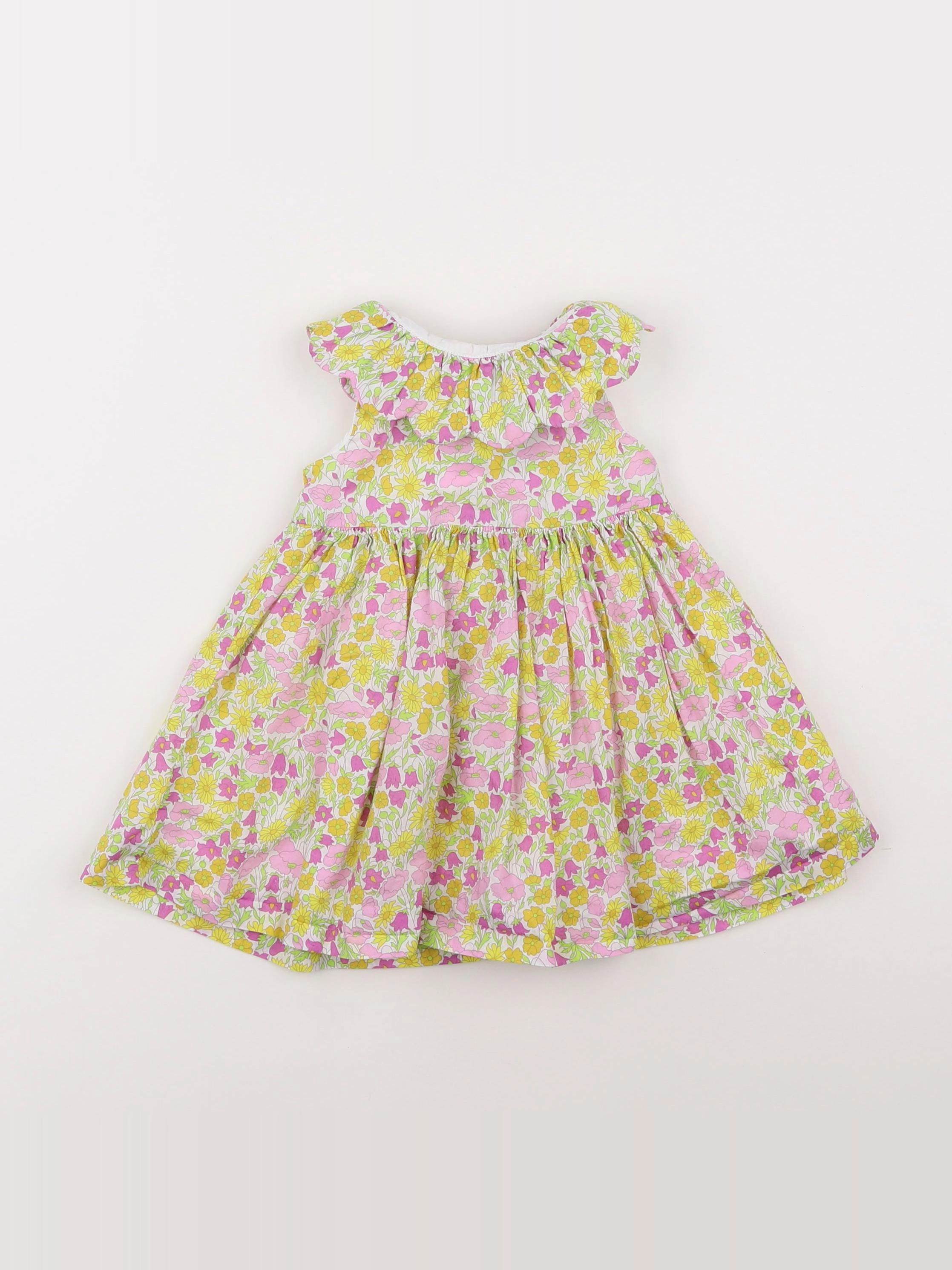 Jacadi - robe liberty multicolore - 12 mois