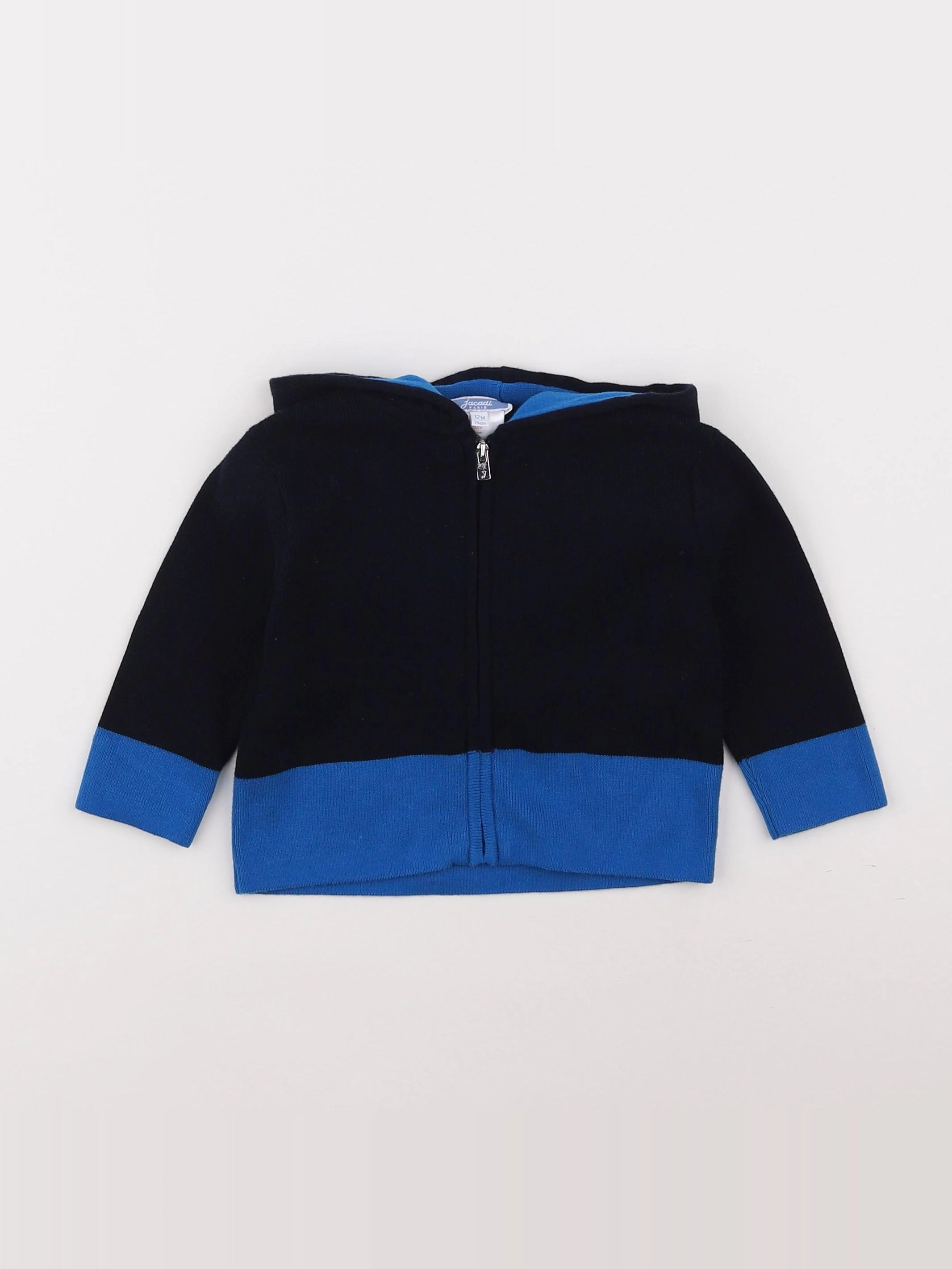 Jacadi - gilet bleu - 12 mois