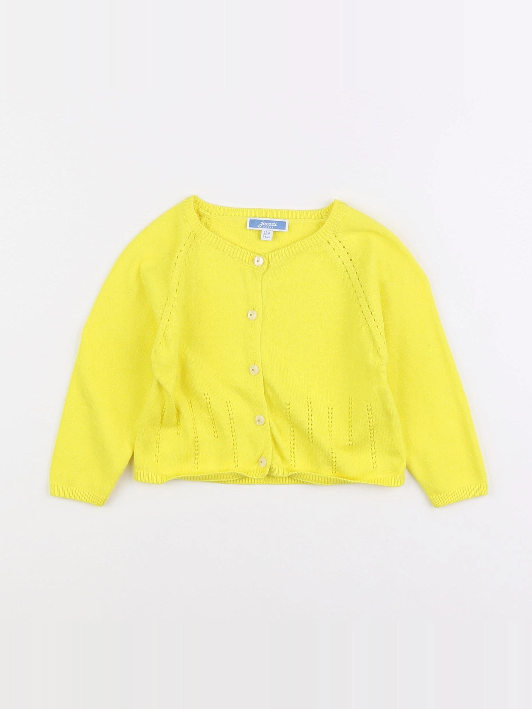 Jacadi - gilet jaune - 12 mois