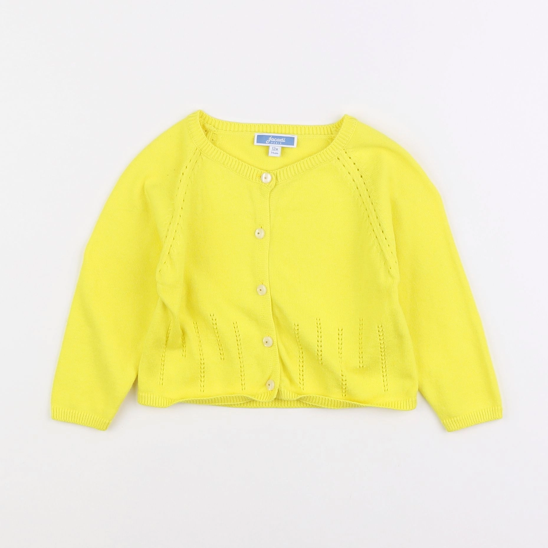 Jacadi - gilet jaune - 12 mois
