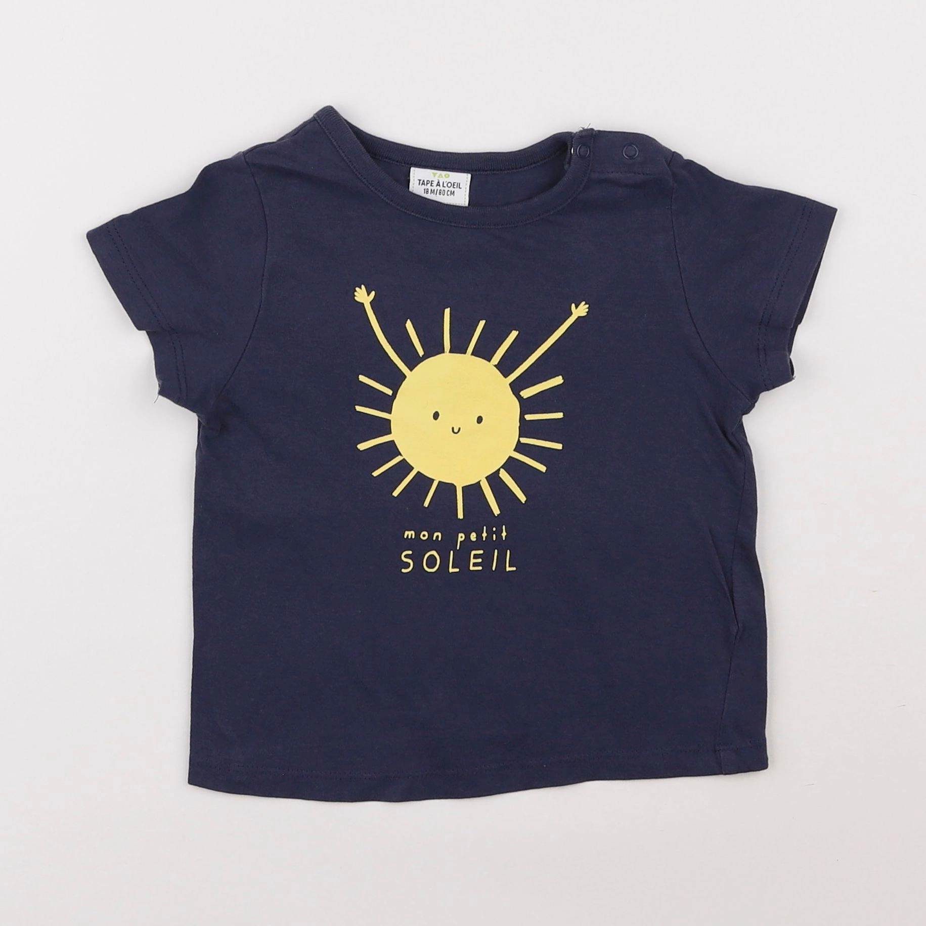 Tape à l'oeil - tee-shirt bleu - 18 mois