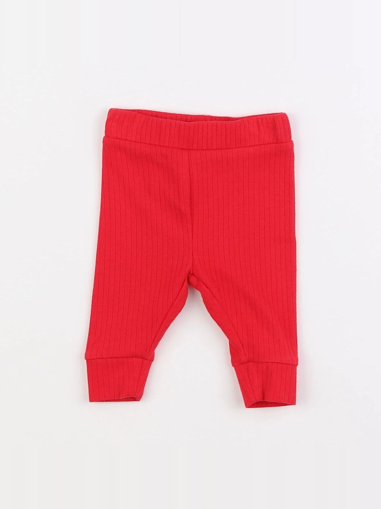 Vertbaudet - legging rouge - 3 mois