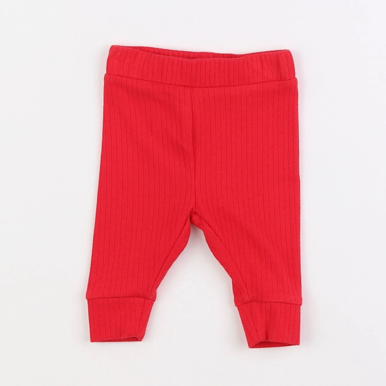 Vertbaudet - legging rouge - 3 mois