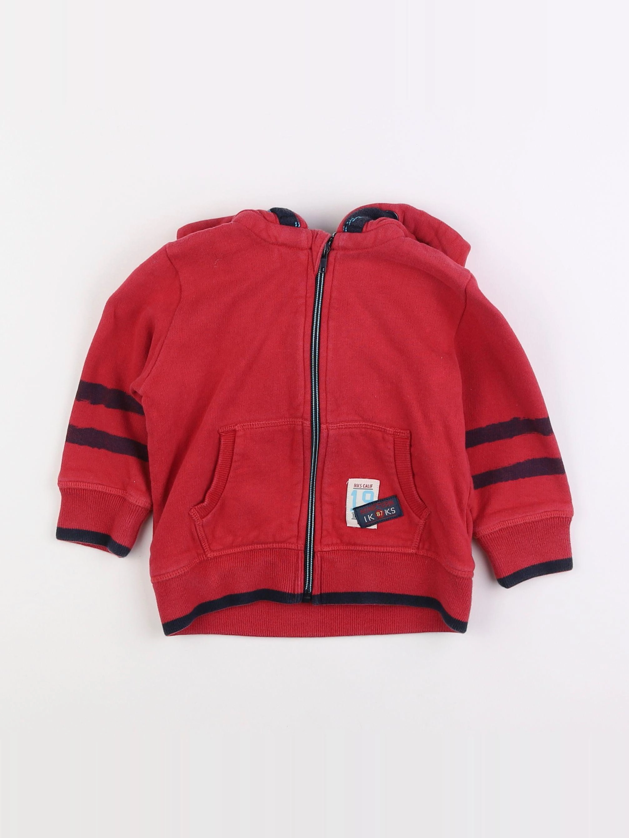 IKKS - sweat rouge - 2 ans