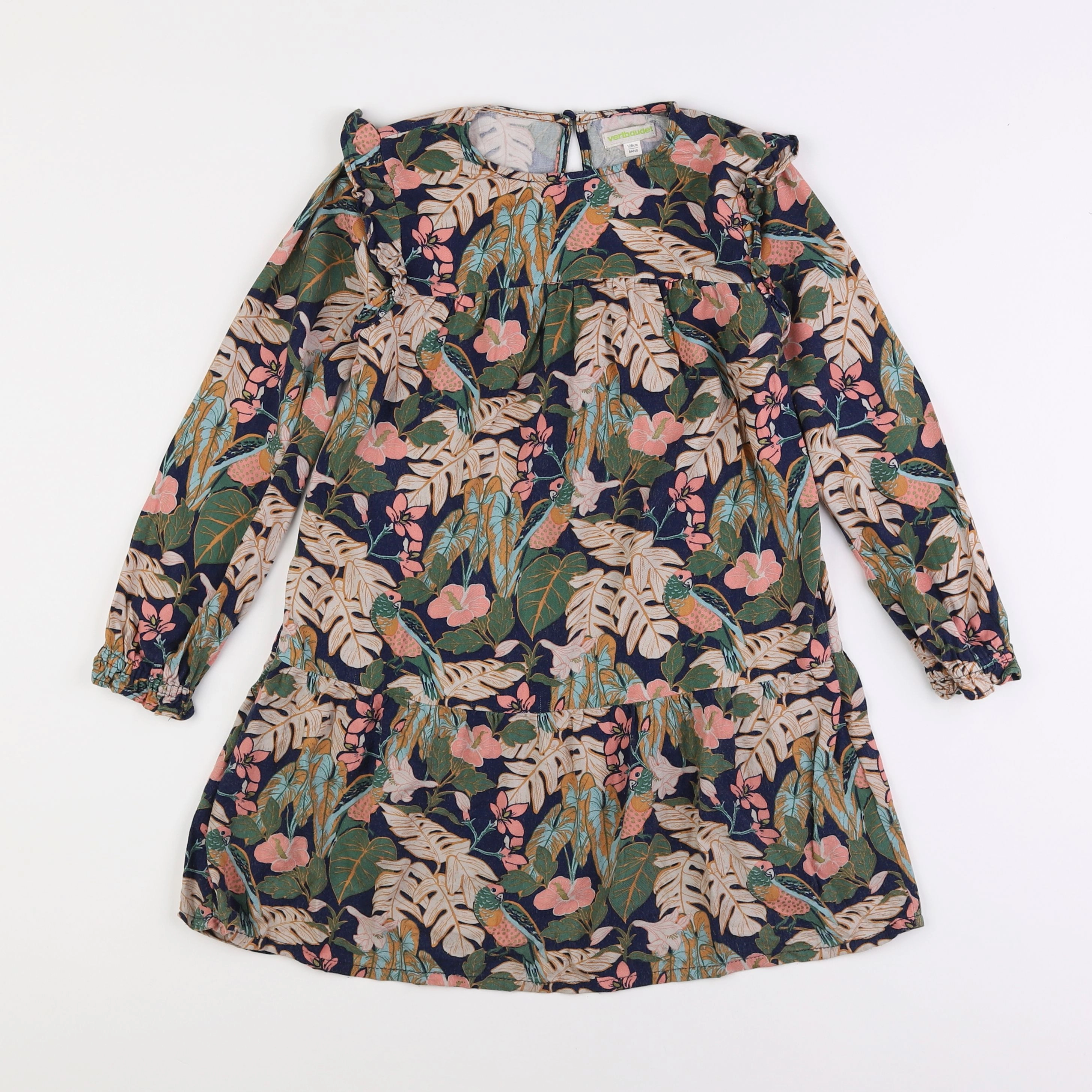 Vertbaudet - robe multicolore - 8 ans
