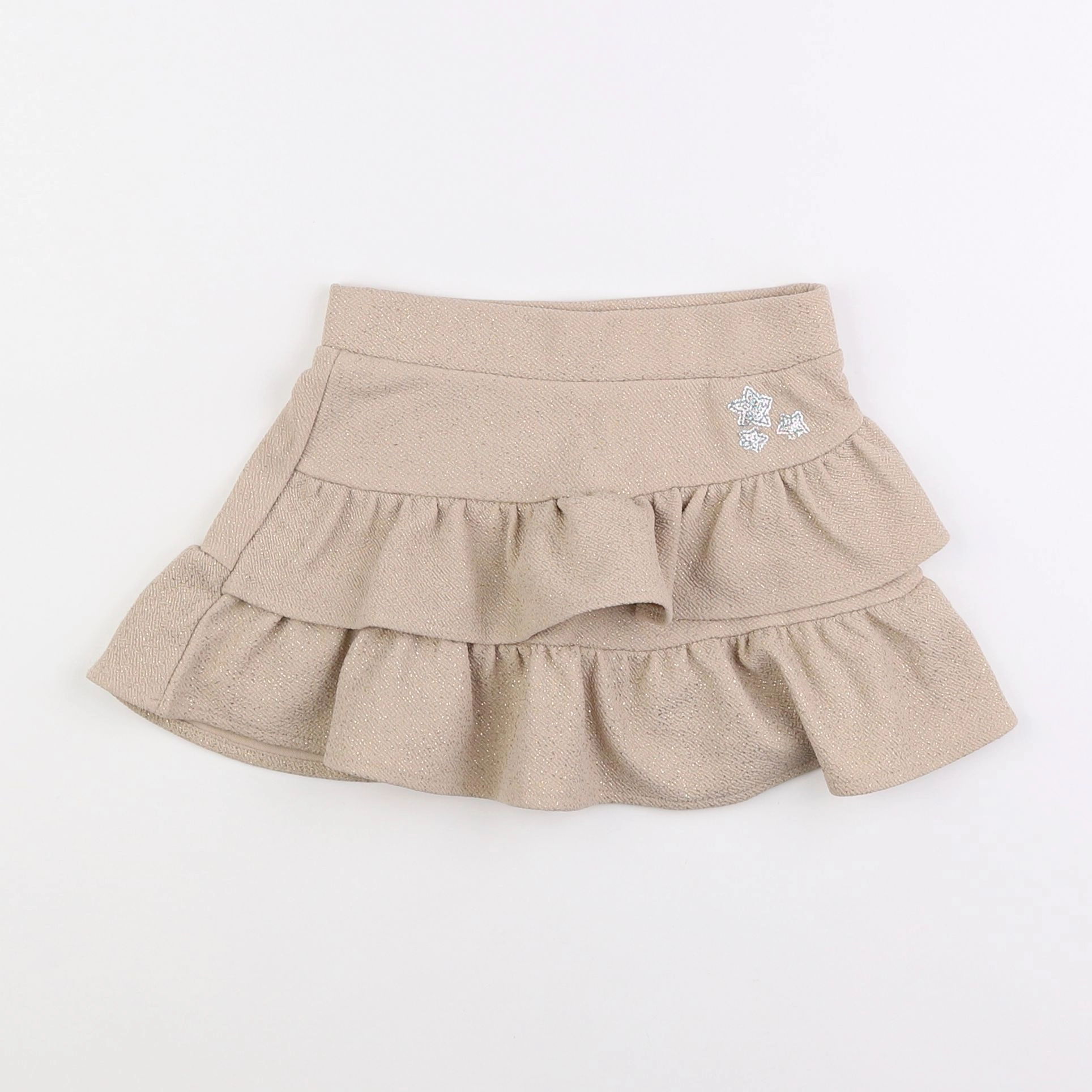 Vertbaudet - jupe beige - 3 ans