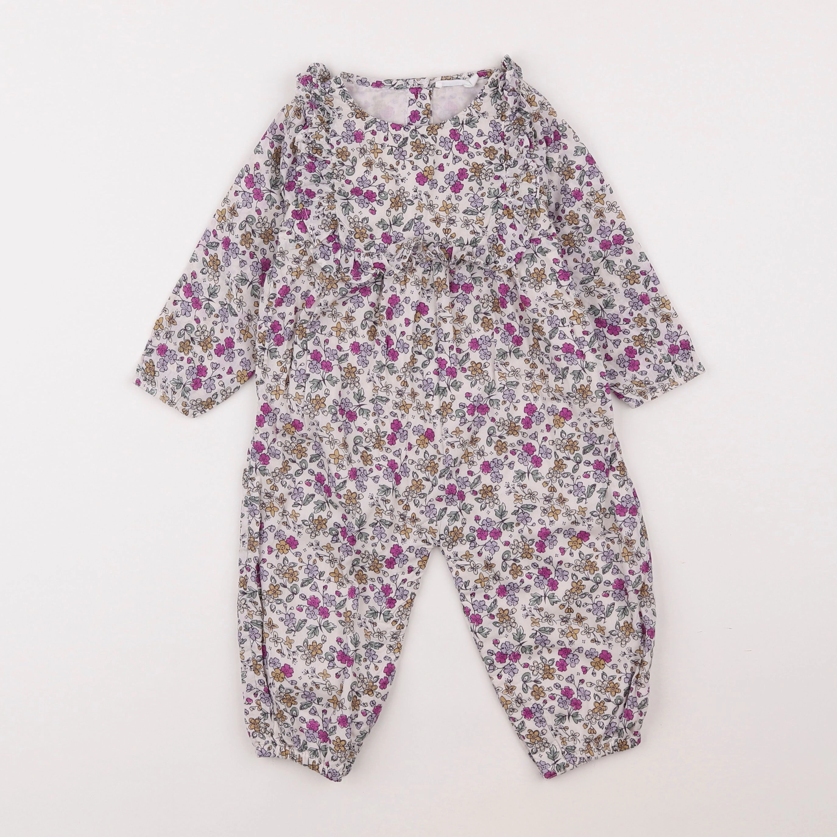 Boutchou - combinaison violet - 9 mois