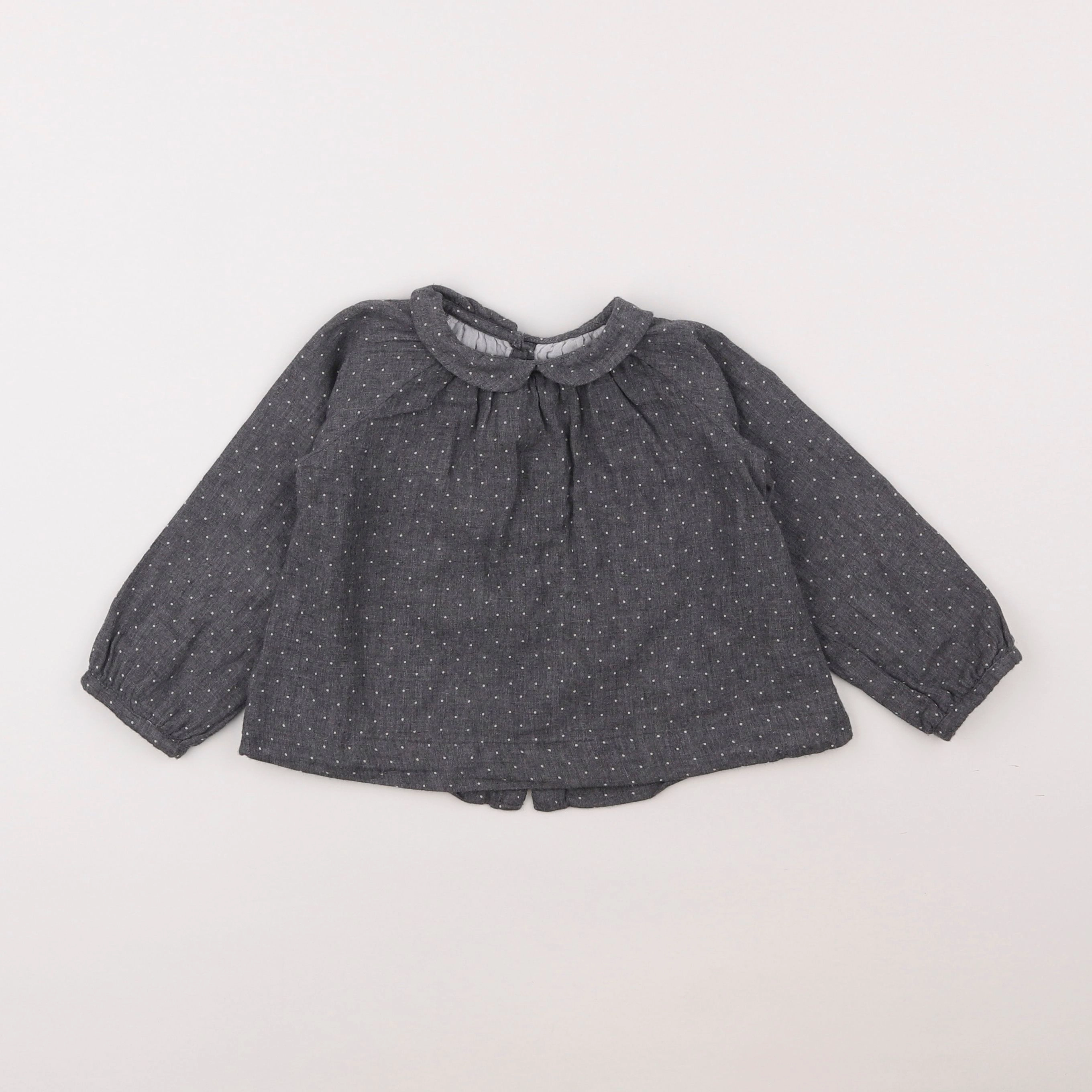 Jacadi - blouse gris - 18 mois