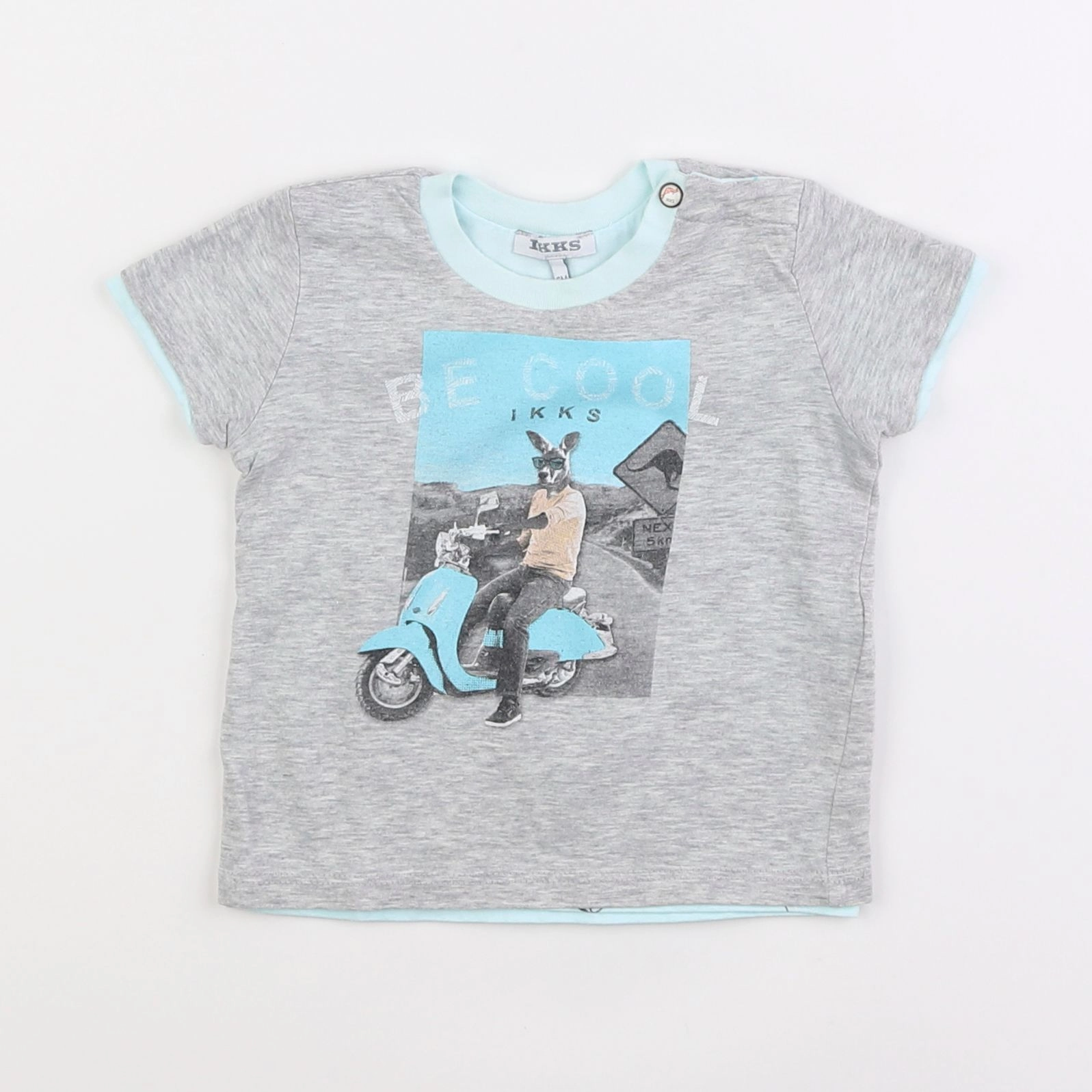 IKKS - tee-shirt gris - 6 mois