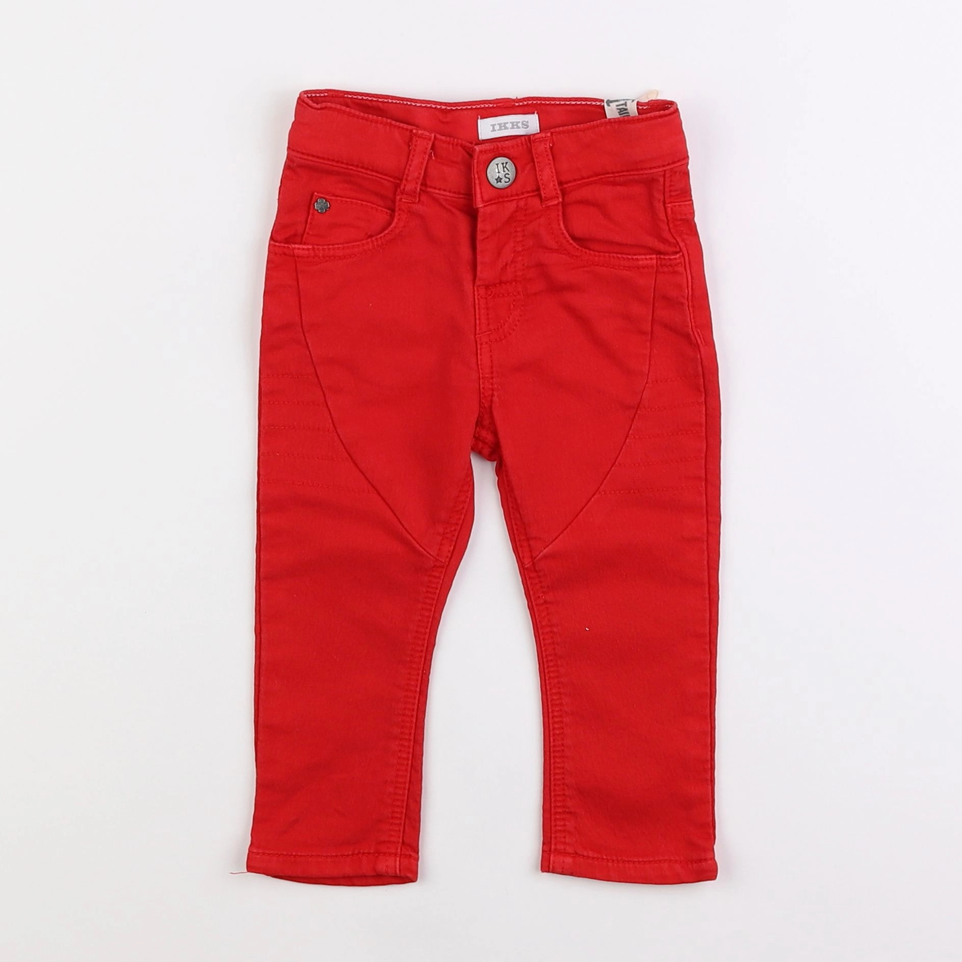 IKKS - pantalon rouge - 6 mois