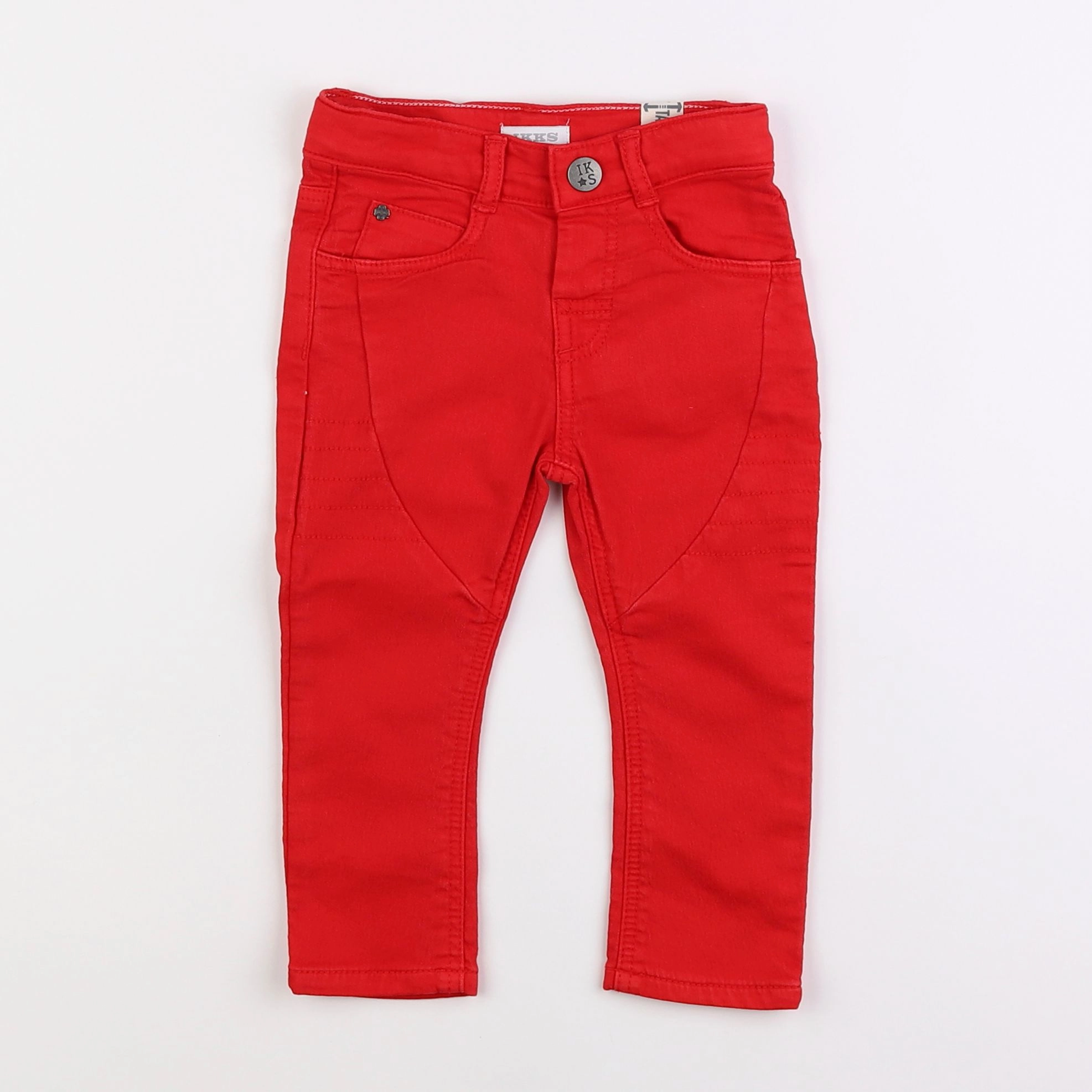 IKKS - pantalon rouge - 12 mois