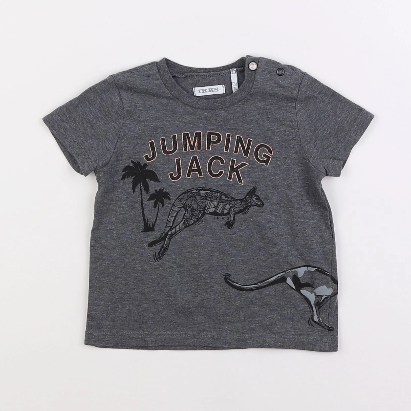 IKKS - tee-shirt gris - 12 mois