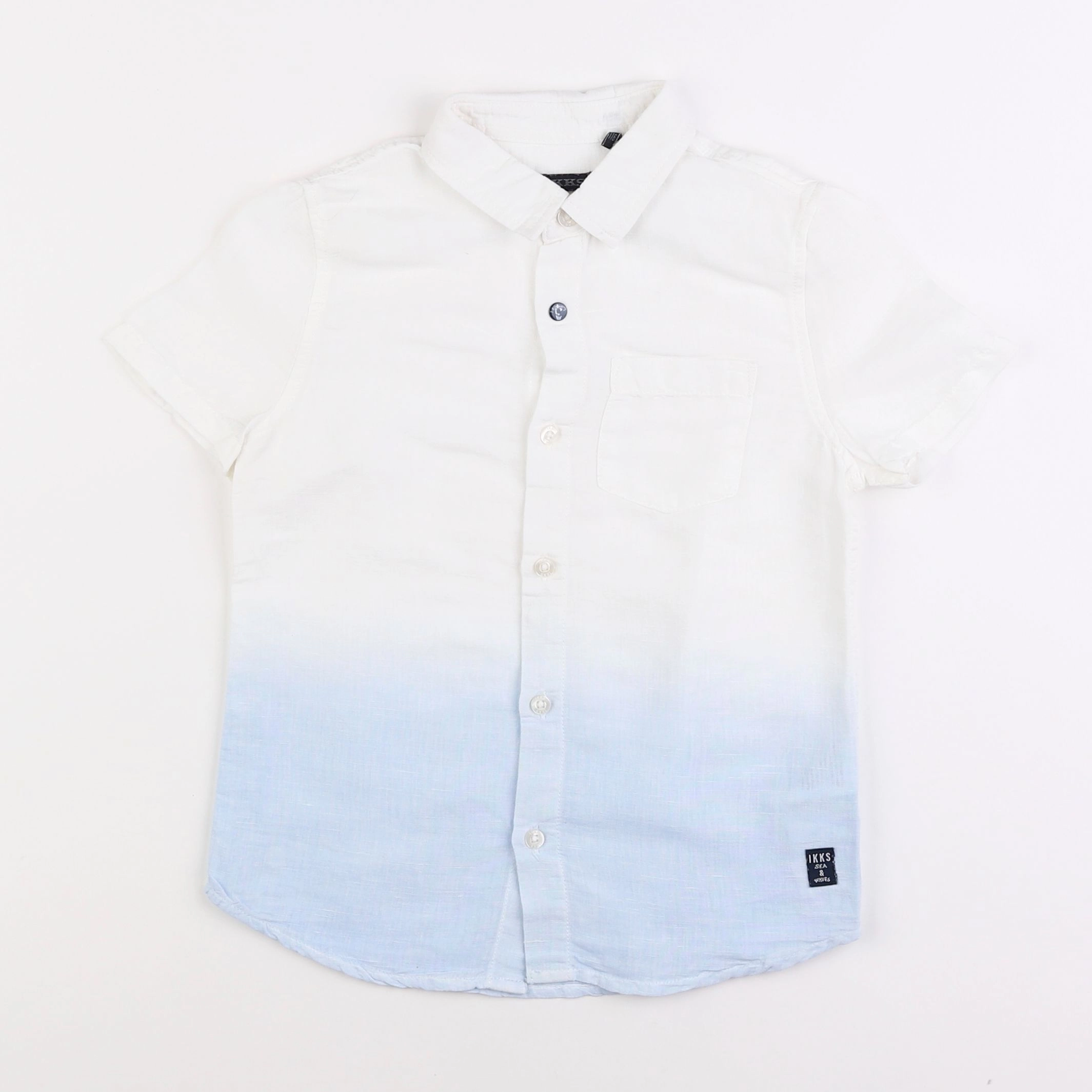 IKKS - chemise blanc, bleu - 6 ans