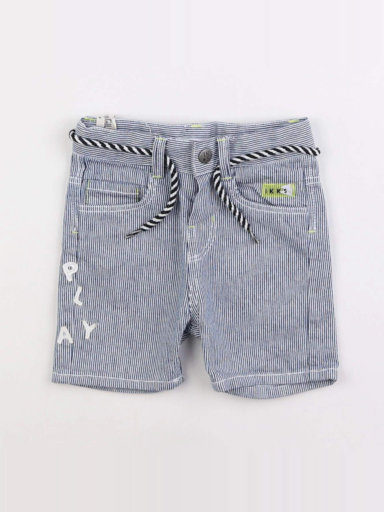 IKKS - short bleu - 6 mois