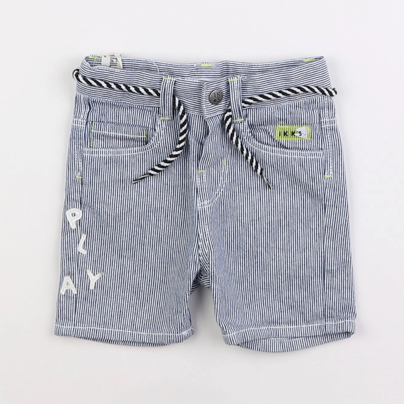 IKKS - short bleu - 6 mois