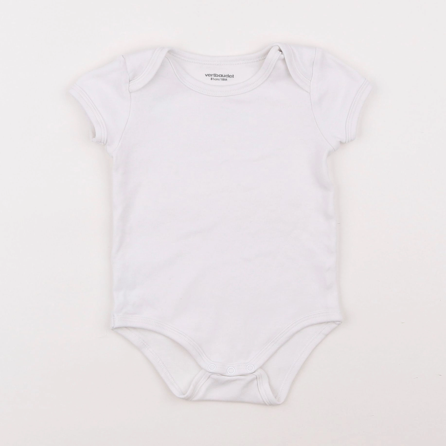 Vertbaudet - body blanc - 18 mois