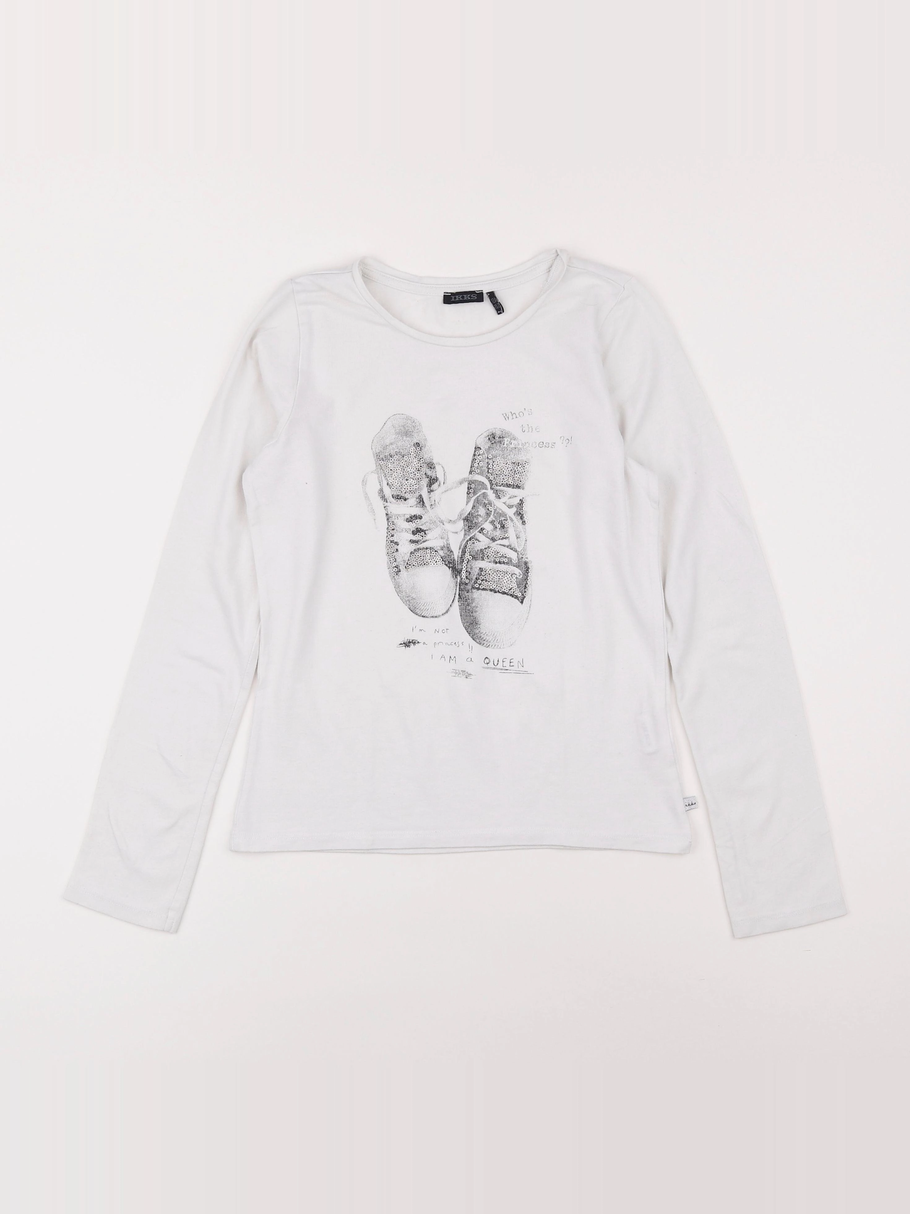 IKKS - tee-shirt blanc - 12 ans