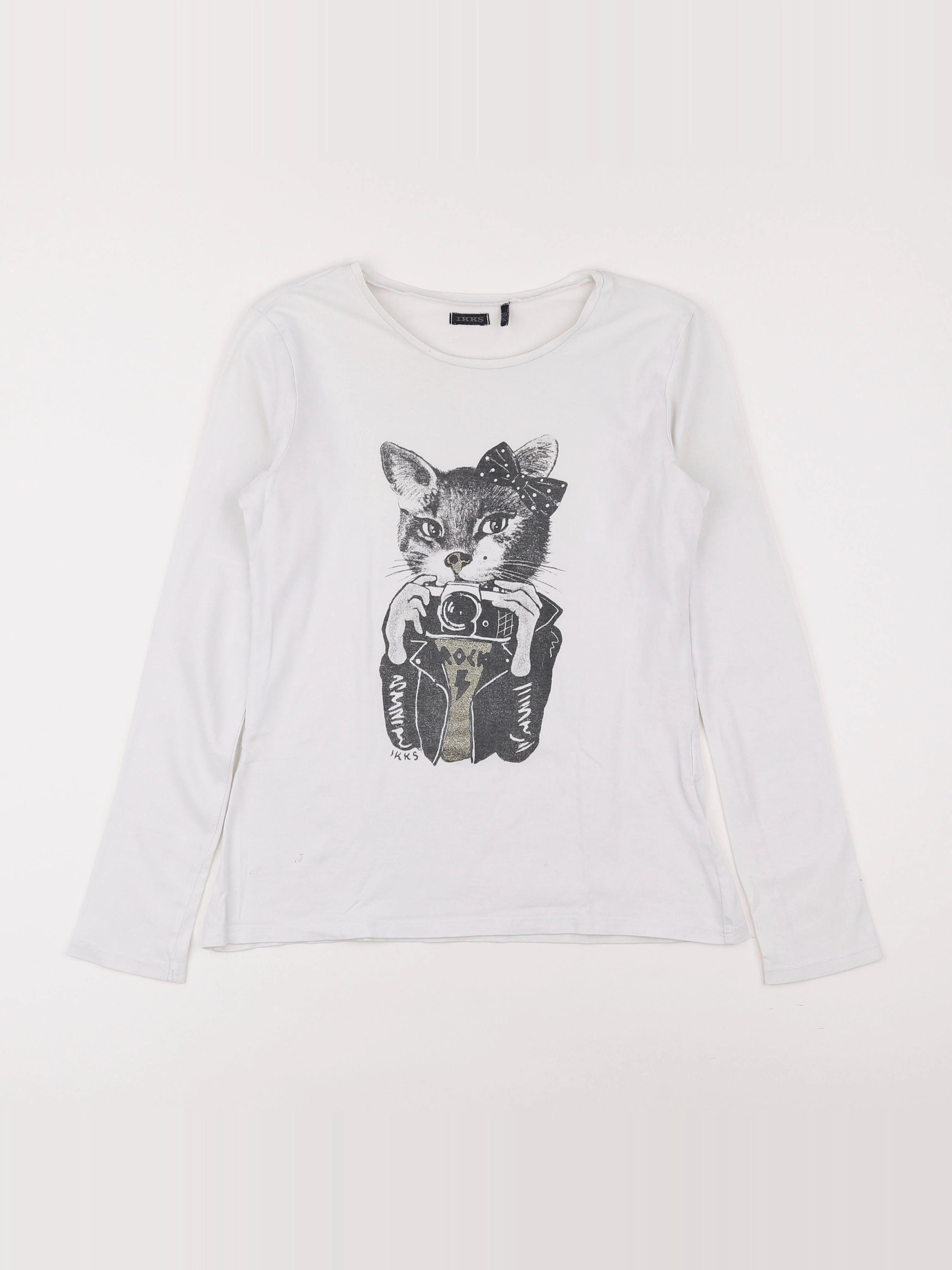 IKKS - tee-shirt blanc - 12 ans