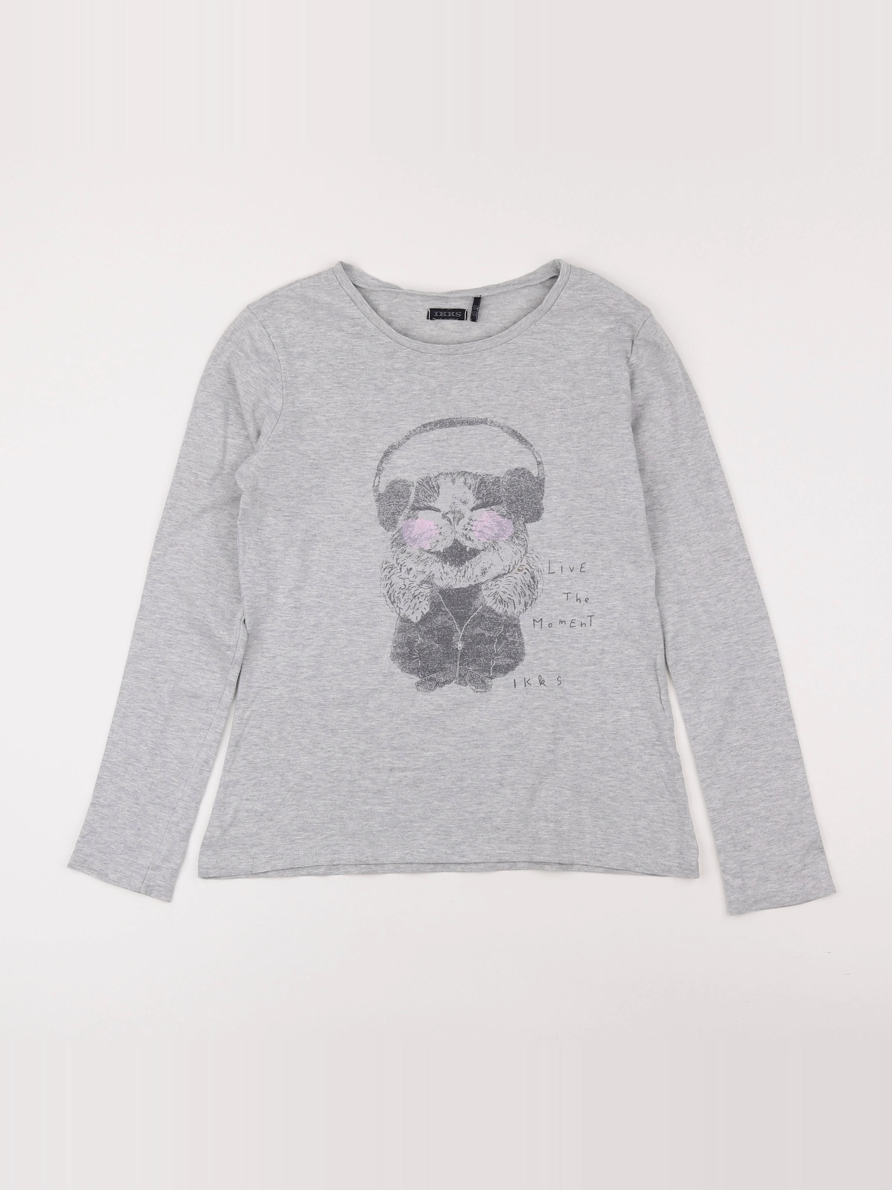 IKKS - tee-shirt gris - 12 ans