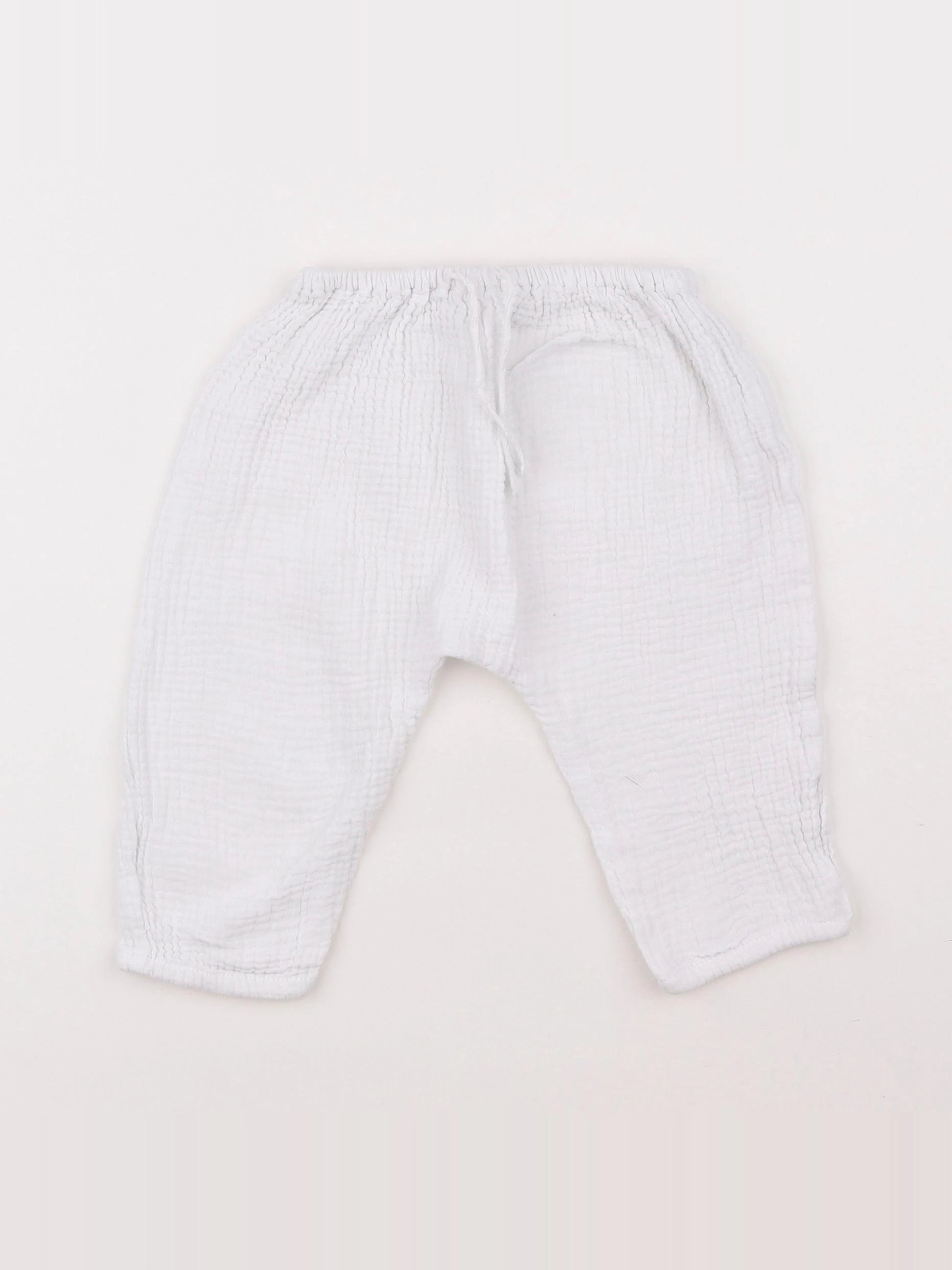 Boutchou - pantalon blanc - 12 mois