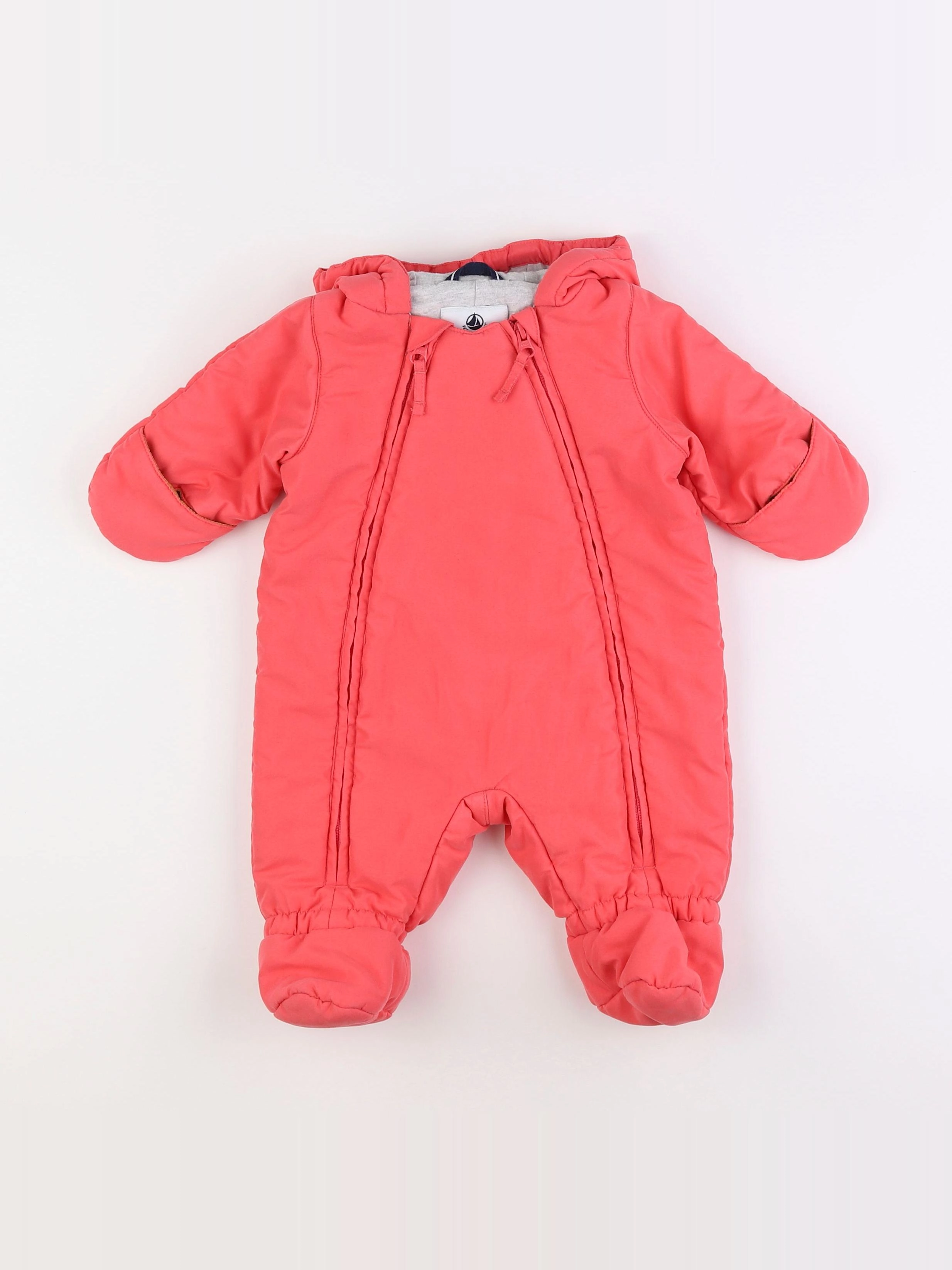 Petit Bateau - combi-pilote rose - 3 mois