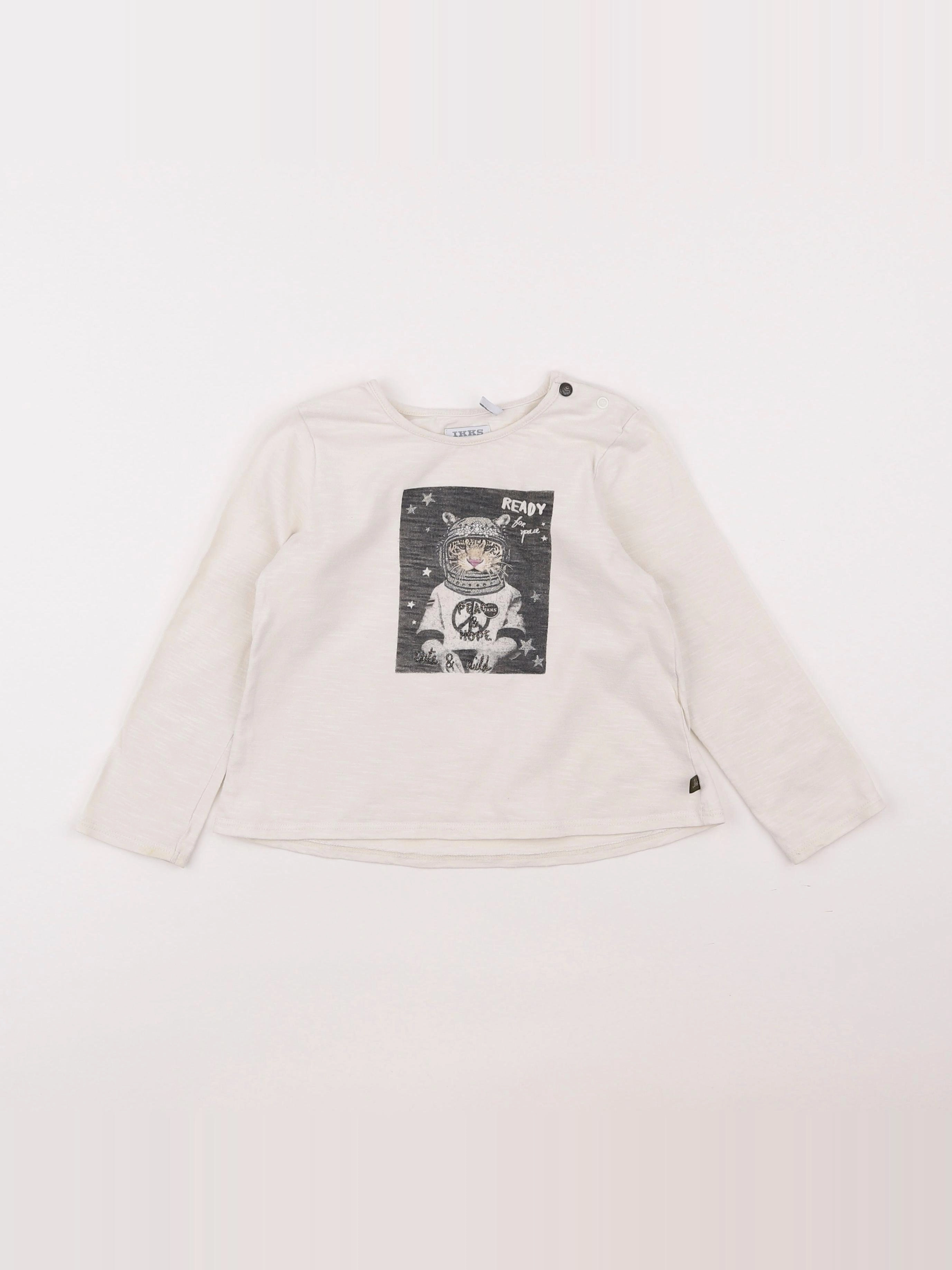 IKKS - tee-shirt blanc - 3 ans