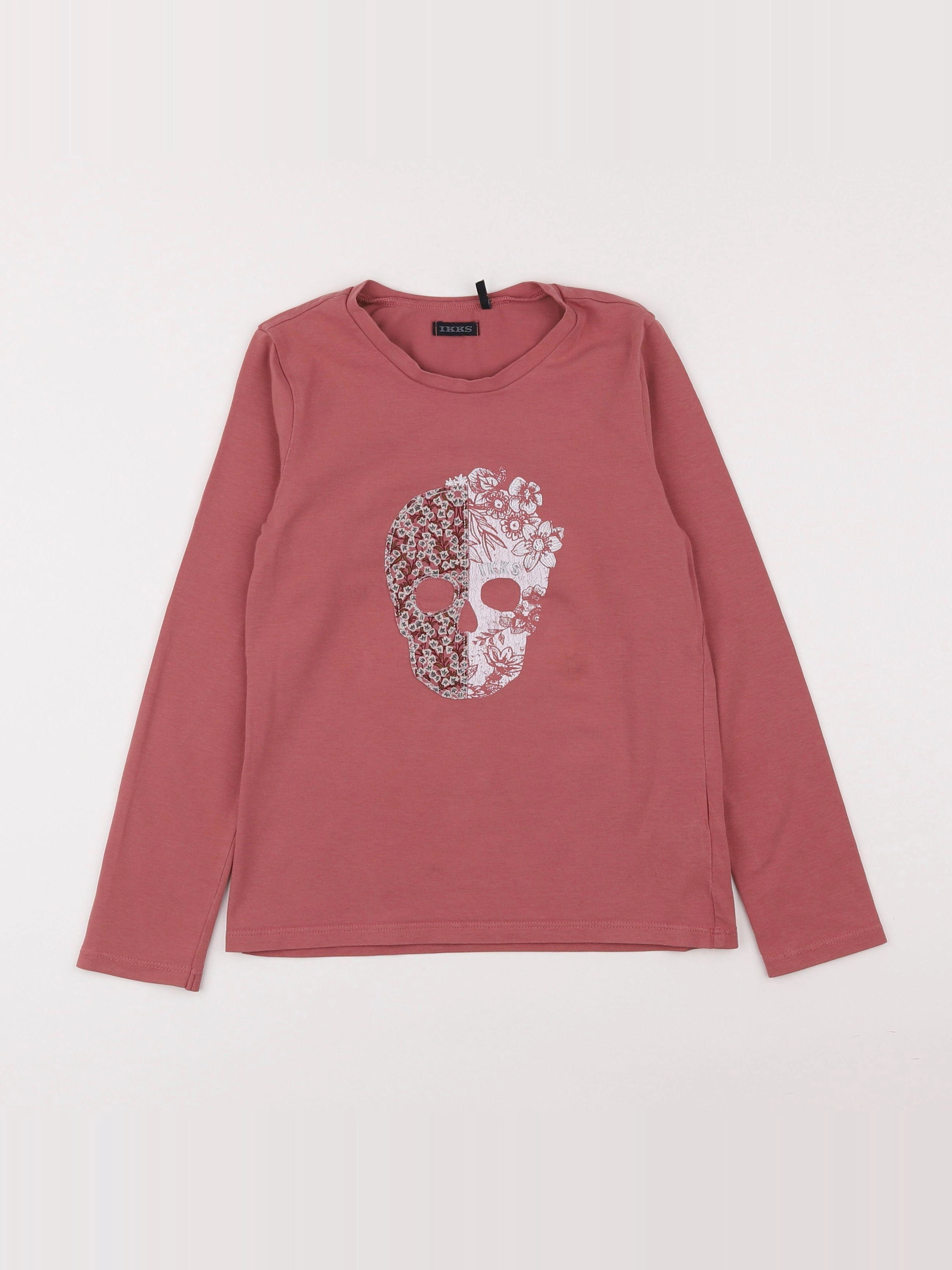 IKKS - tee-shirt rose - 8 ans