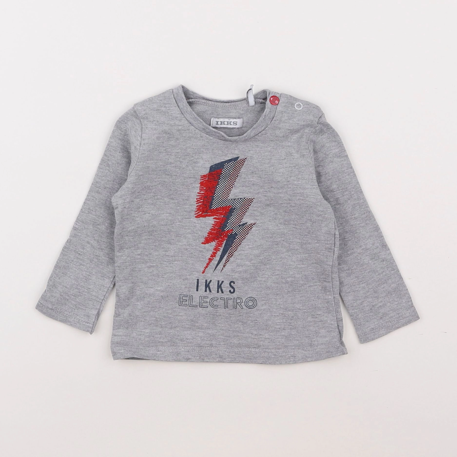 IKKS - tee-shirt gris - 6 mois