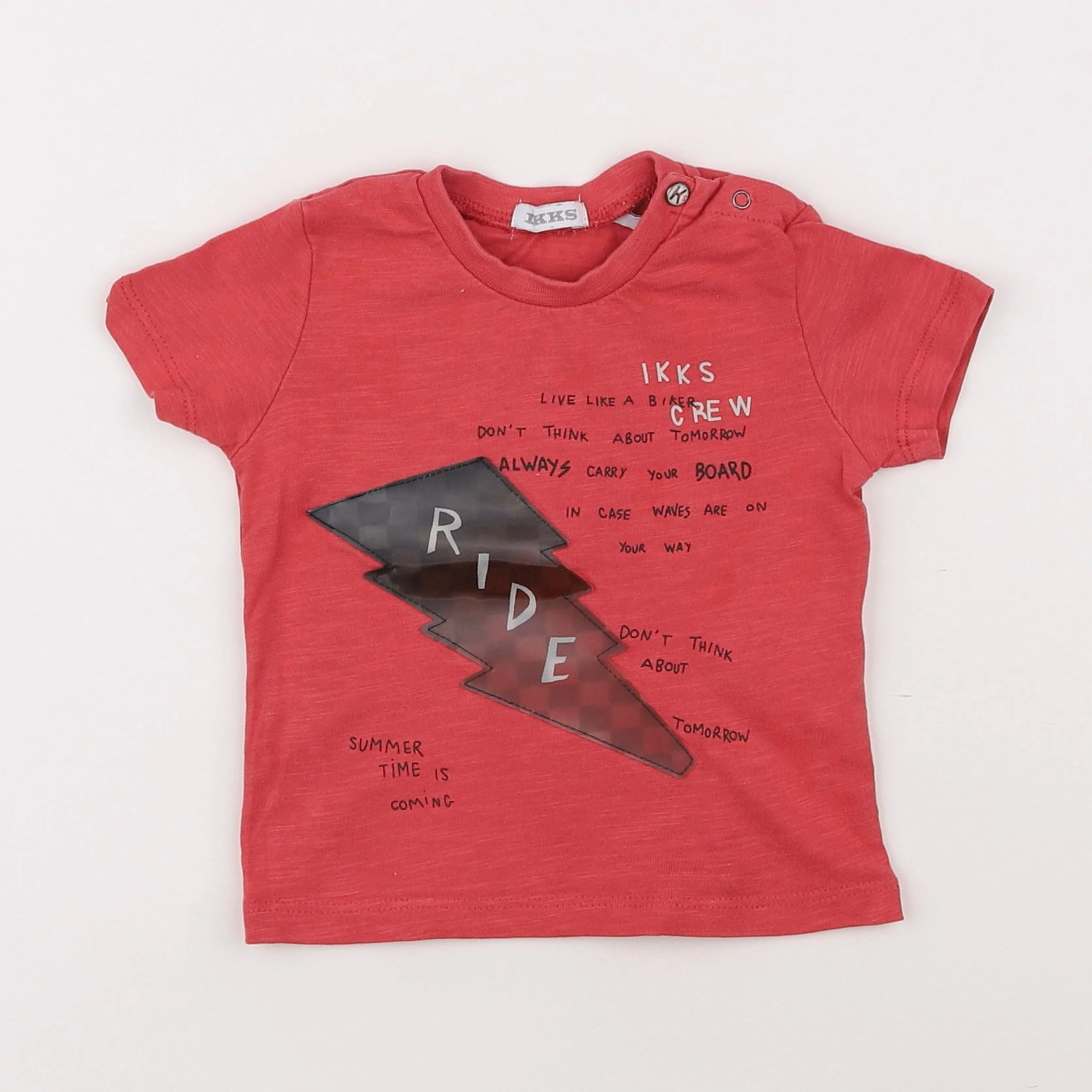 IKKS - tee-shirt rouge - 6 mois