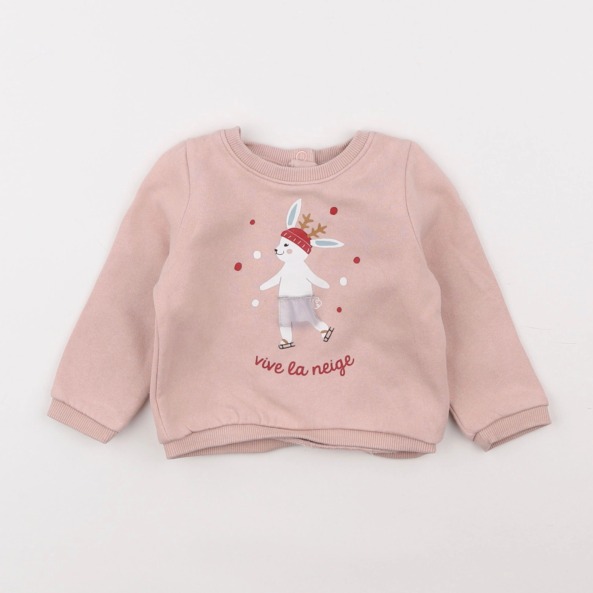 Boutchou - sweat rose - 9 mois