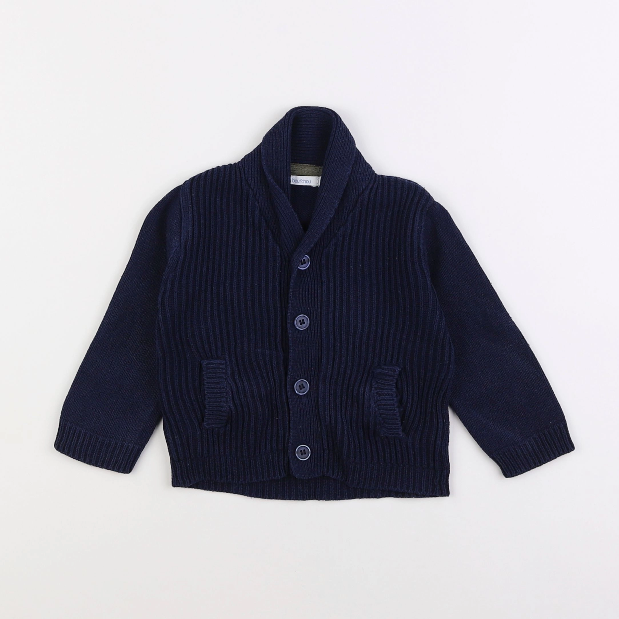 Boutchou - gilet bleu - 18 mois