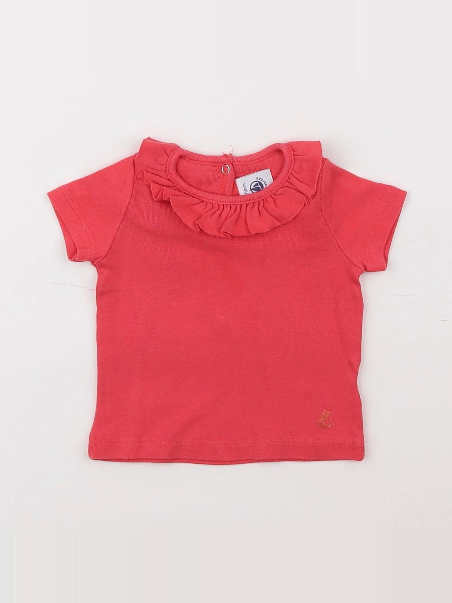 Petit Bateau - tee-shirt rose - 3 mois