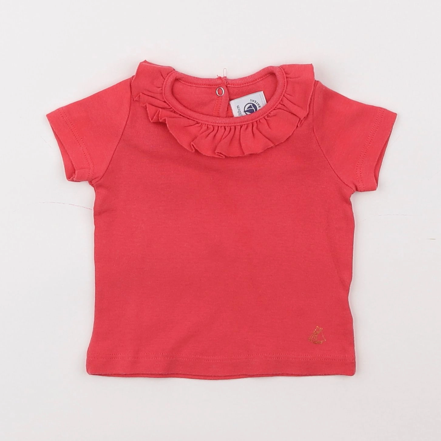 Petit Bateau - tee-shirt rose - 3 mois